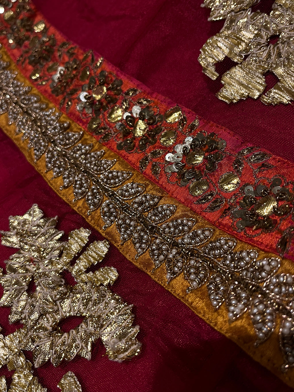 Traditional Kaccha Gotta Lehenga Set
