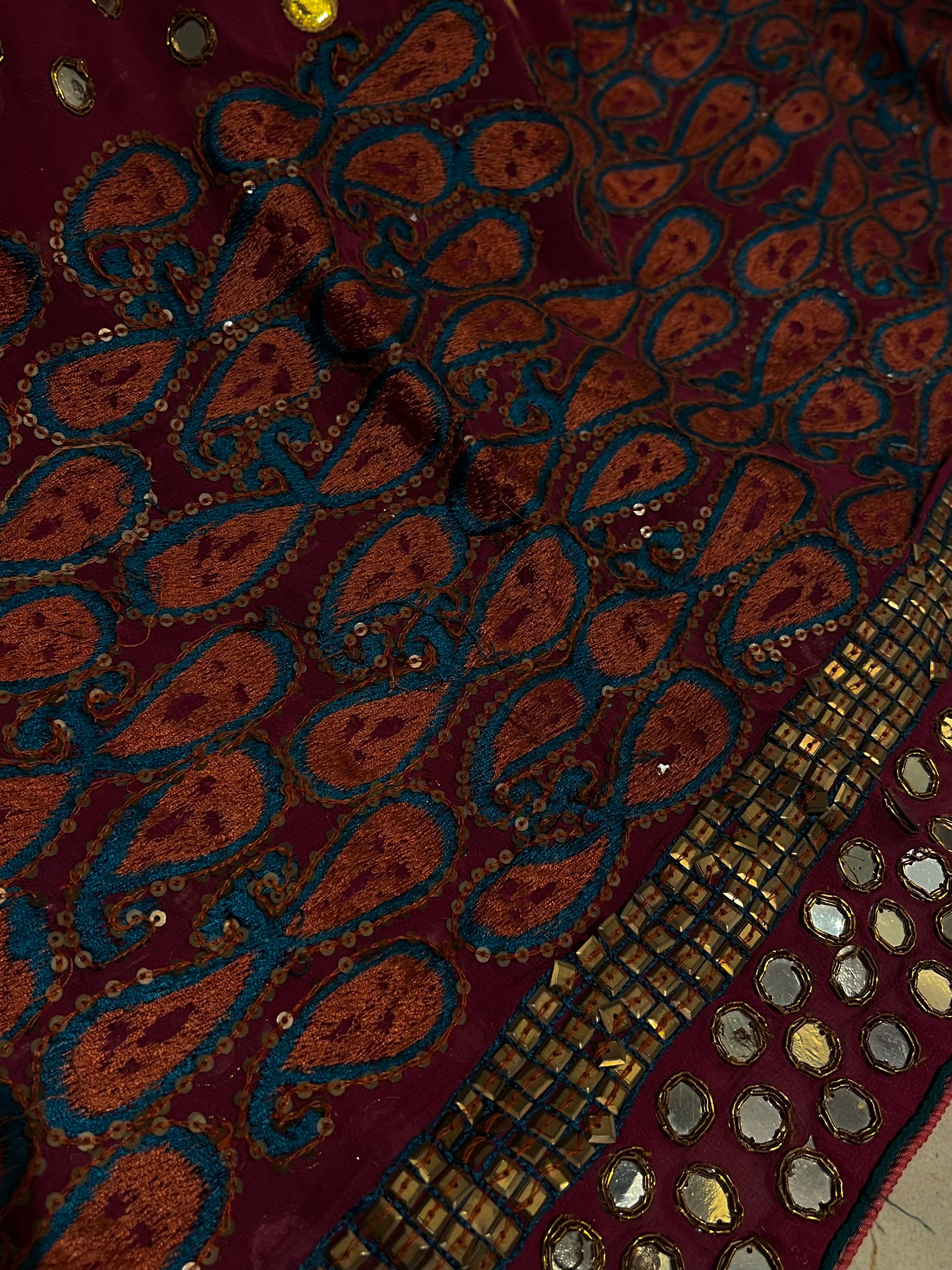 Evening Mahroon Lehenga Set