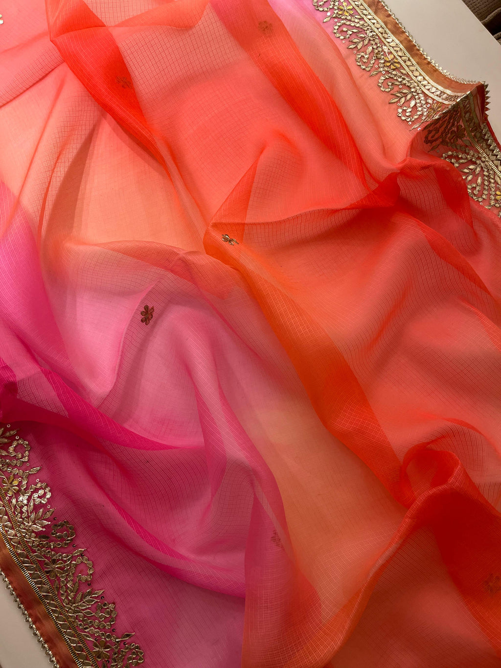 Orange pink shaded