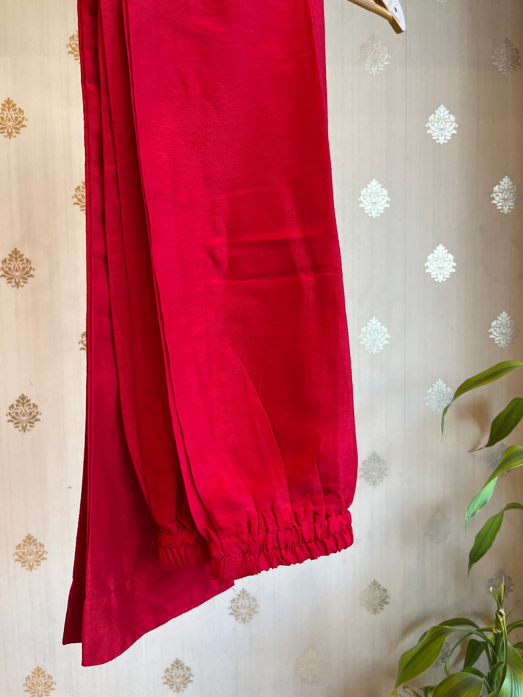 Red & Gold Silk Suit