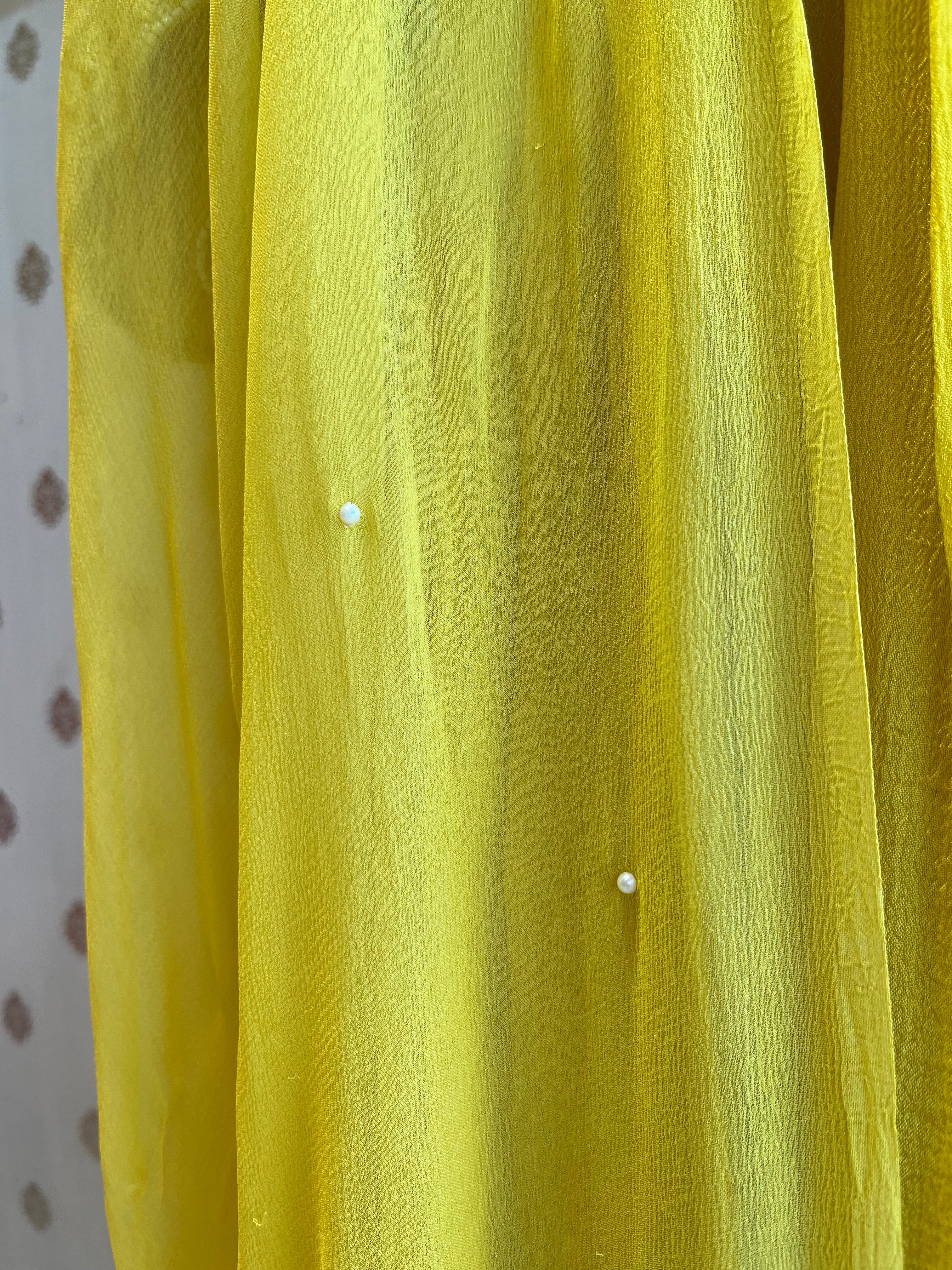 Summer Yellow Pearl suit set