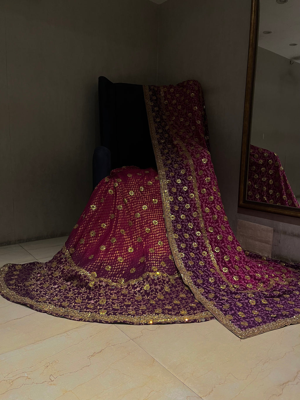 Traditional Chanderi silk Lehenga Set