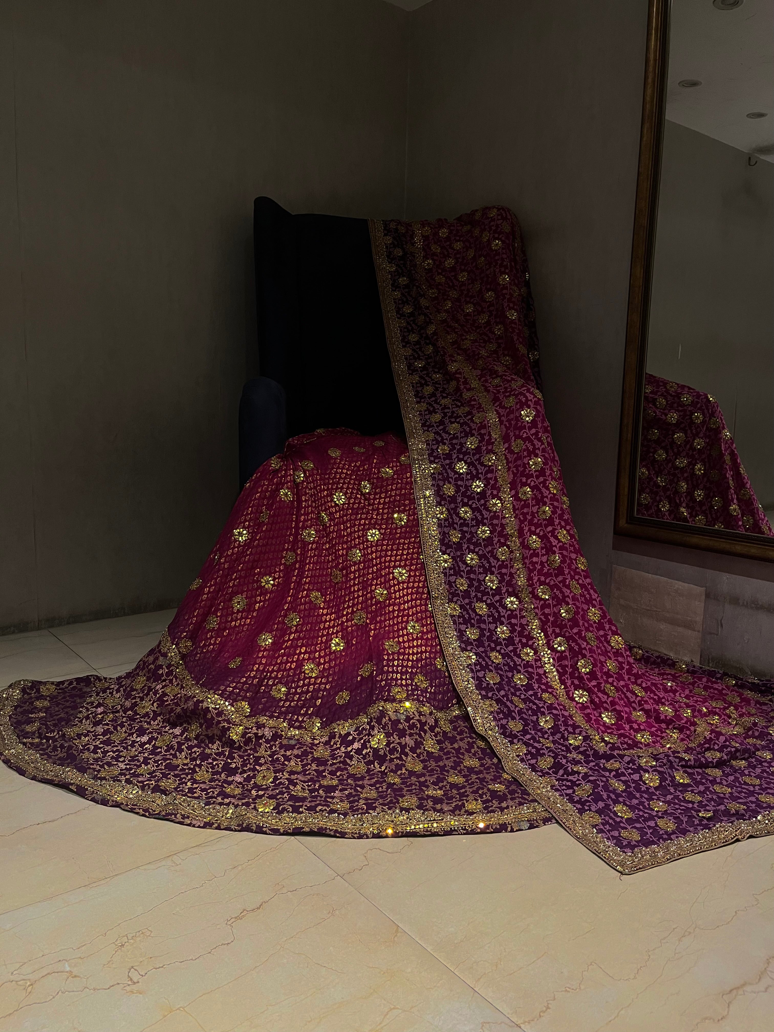 Traditional Chanderi silk Lehenga Set