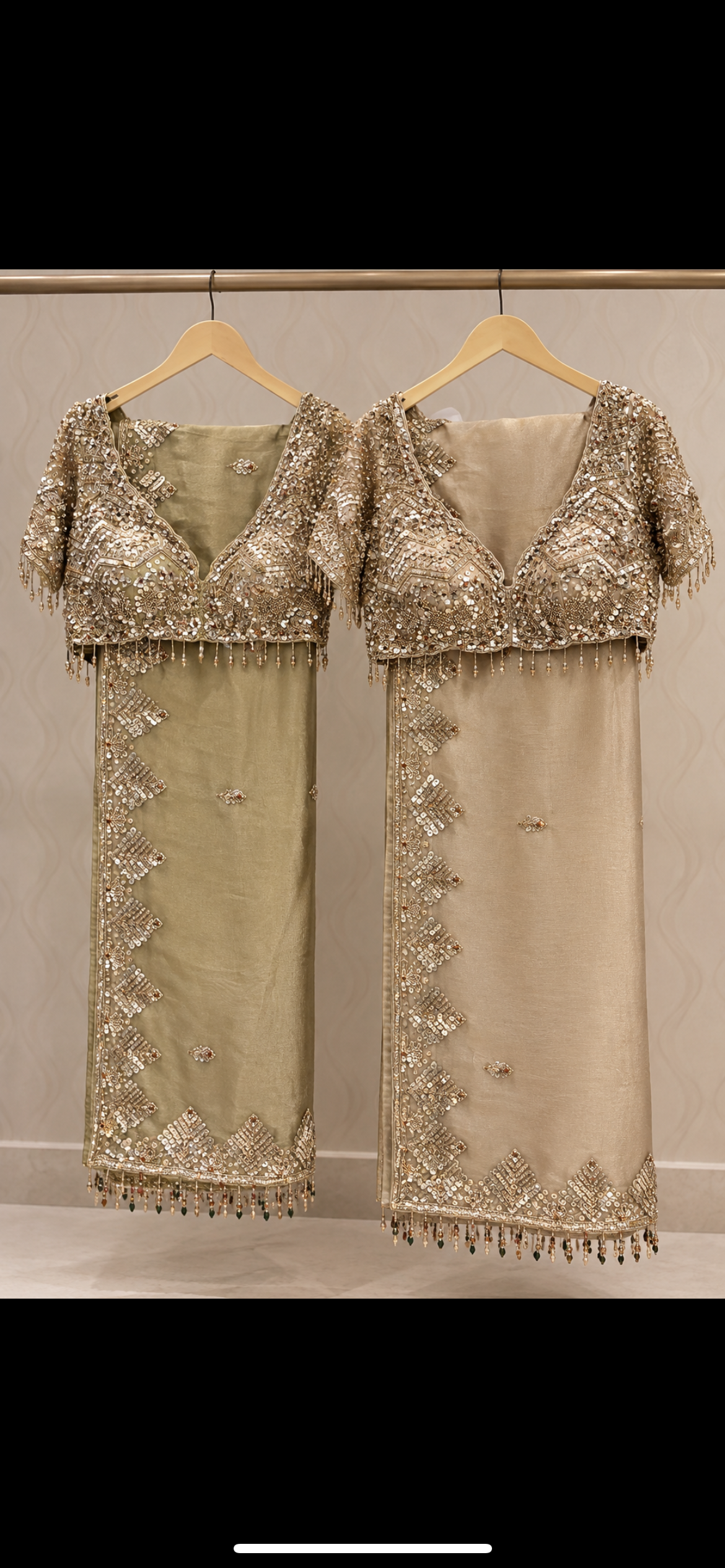 Mariam tissue sequins saree