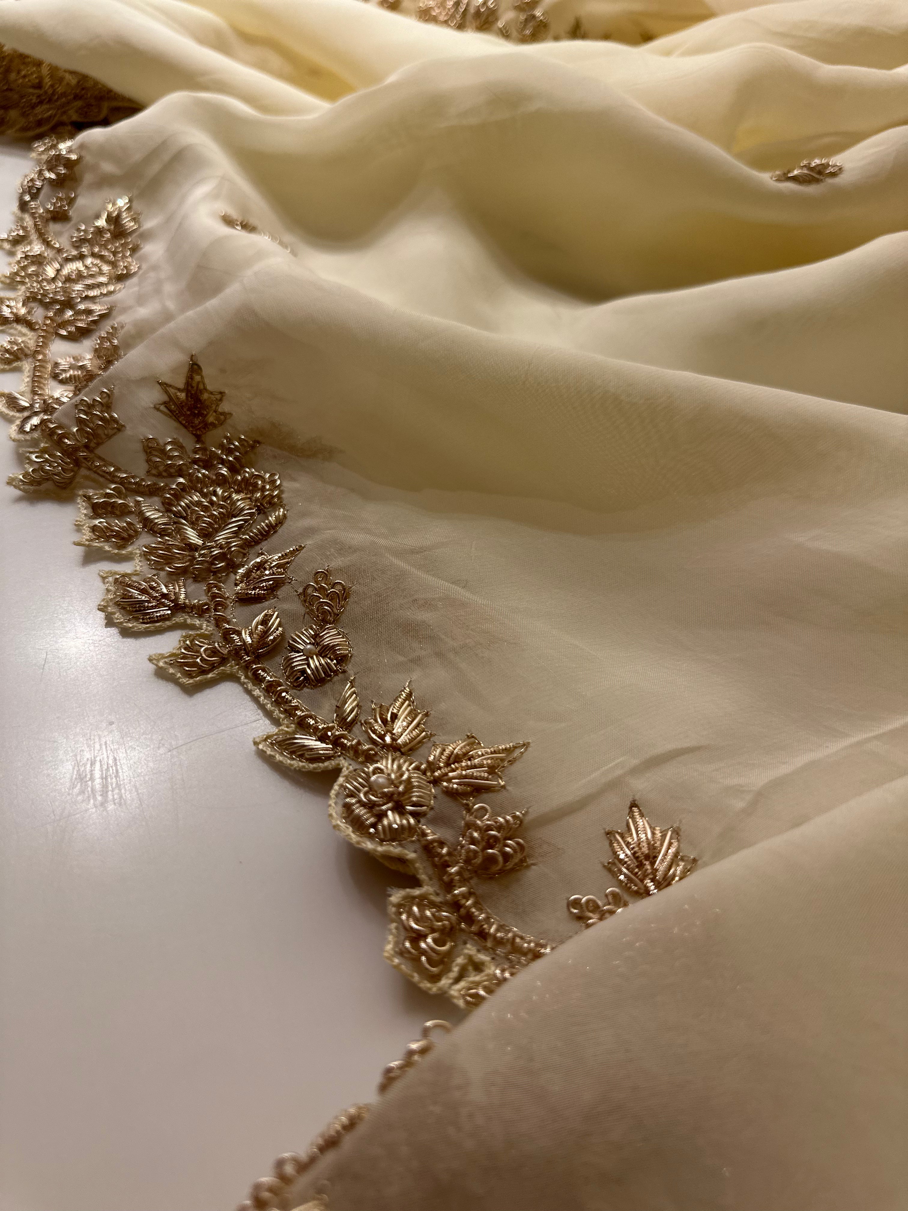 Chaand Zardozi Saree