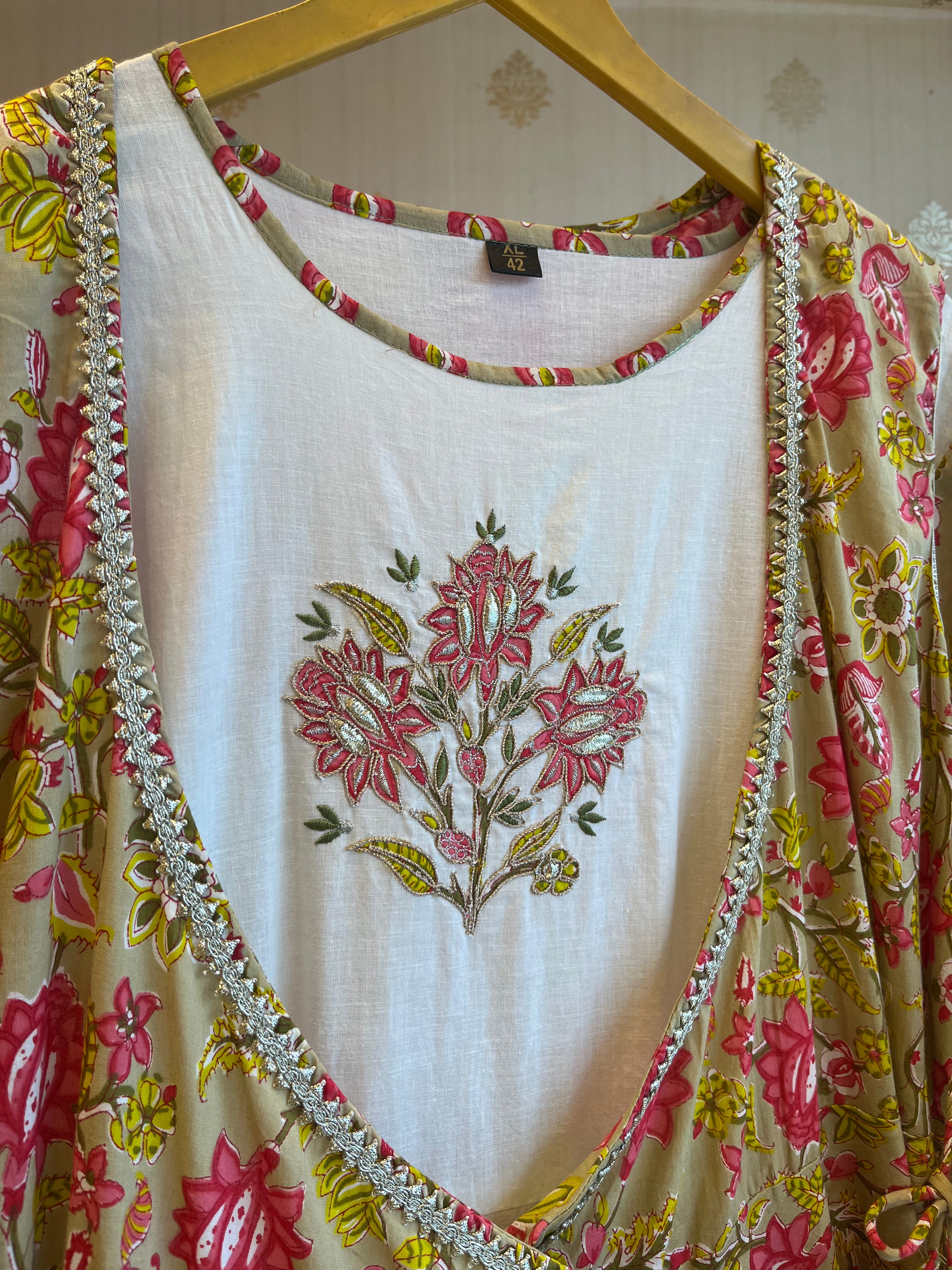 Printed Cotton Angrakha