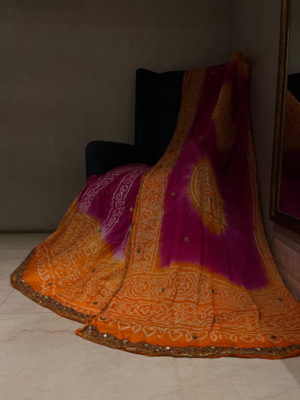 Traditional Bandej Lehenga Set