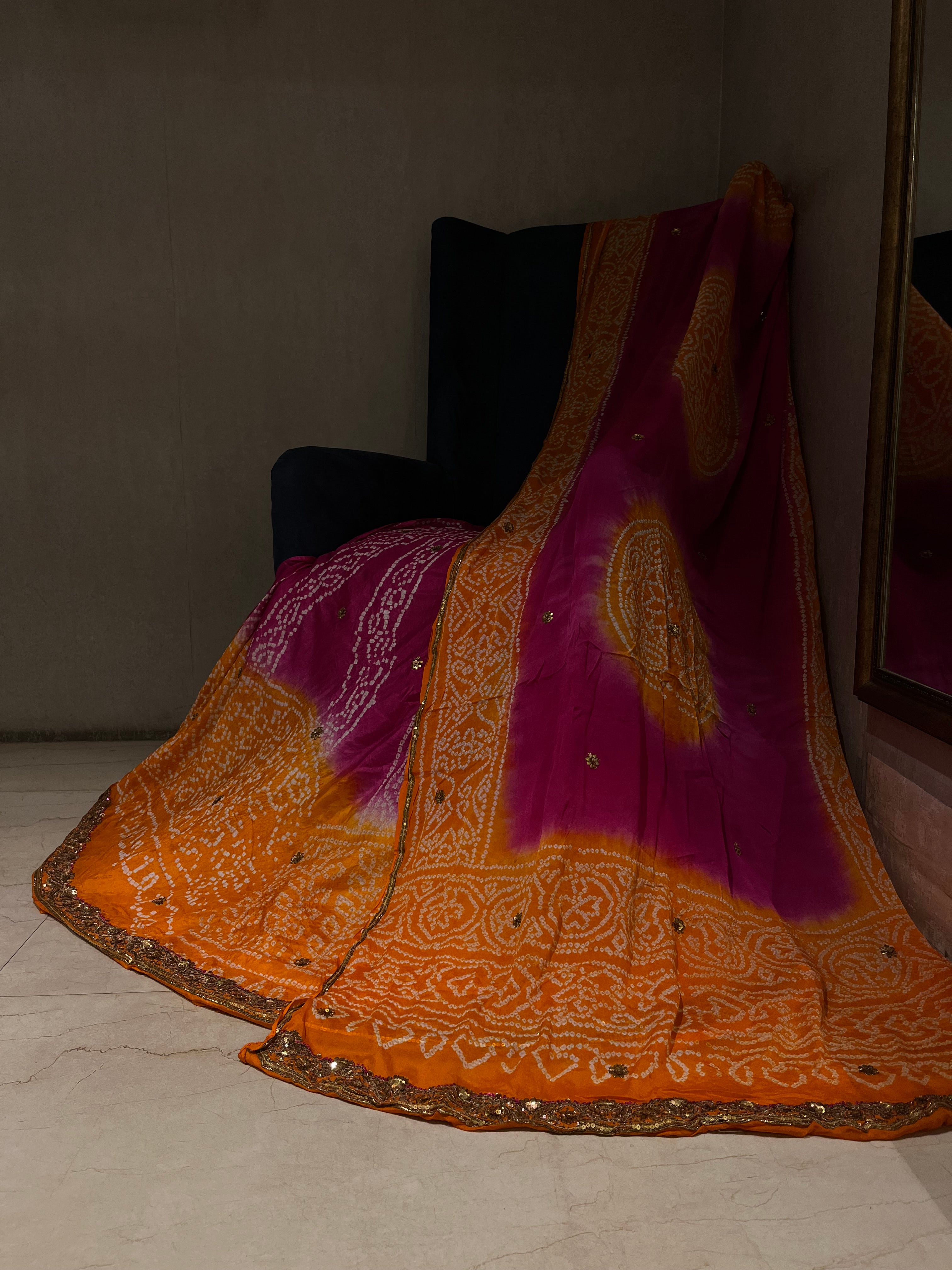 Traditional Bandej Lehenga Set