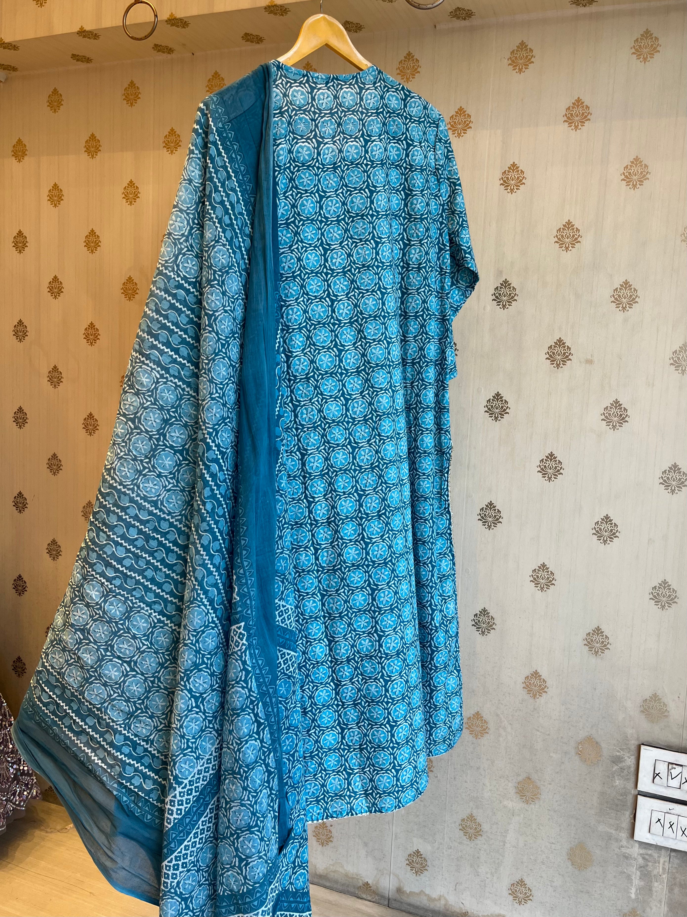 Hues of Blue Kurti and Dupatta