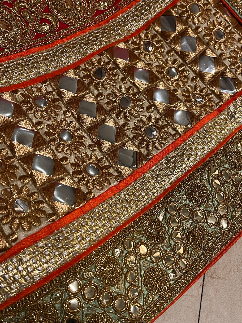 Printed Peach lehenga set