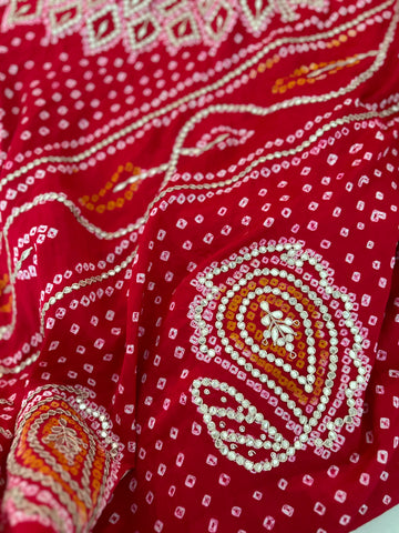 Pure Gajji Silk Saree