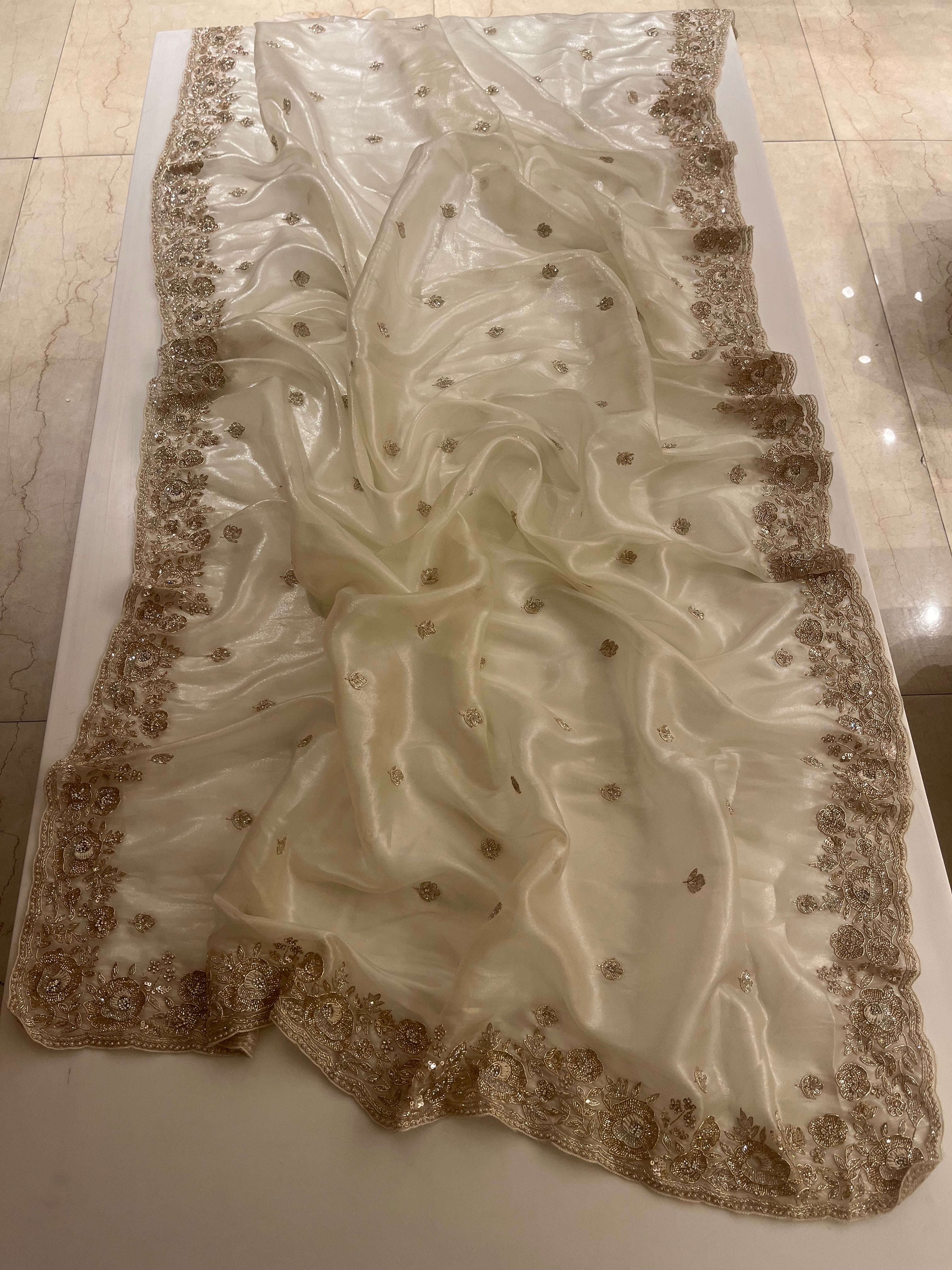 royal zardozi saree