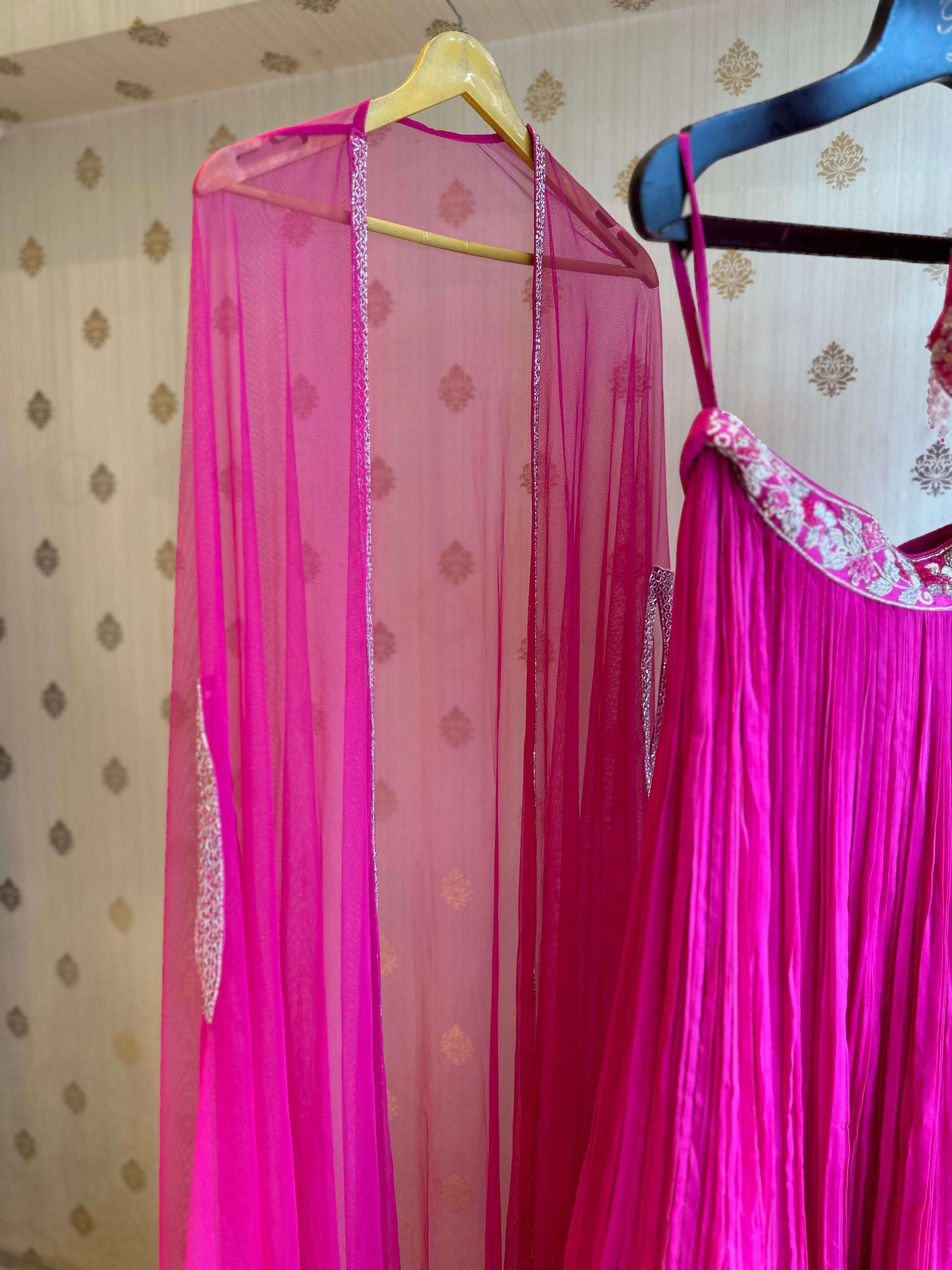 Hot Pink Indo Western