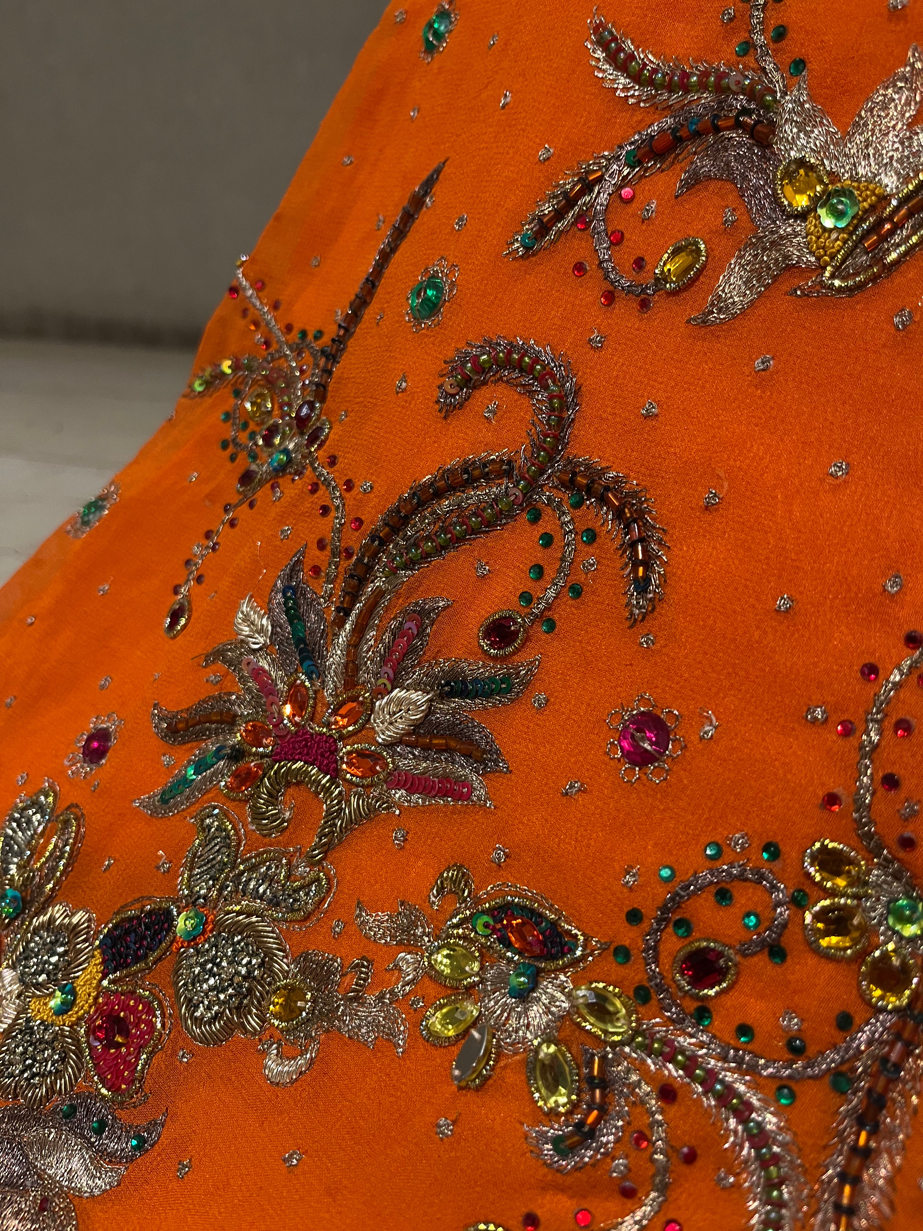 Rust orange Lehenga Set