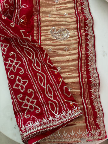 Pure Gajji Silk Saree