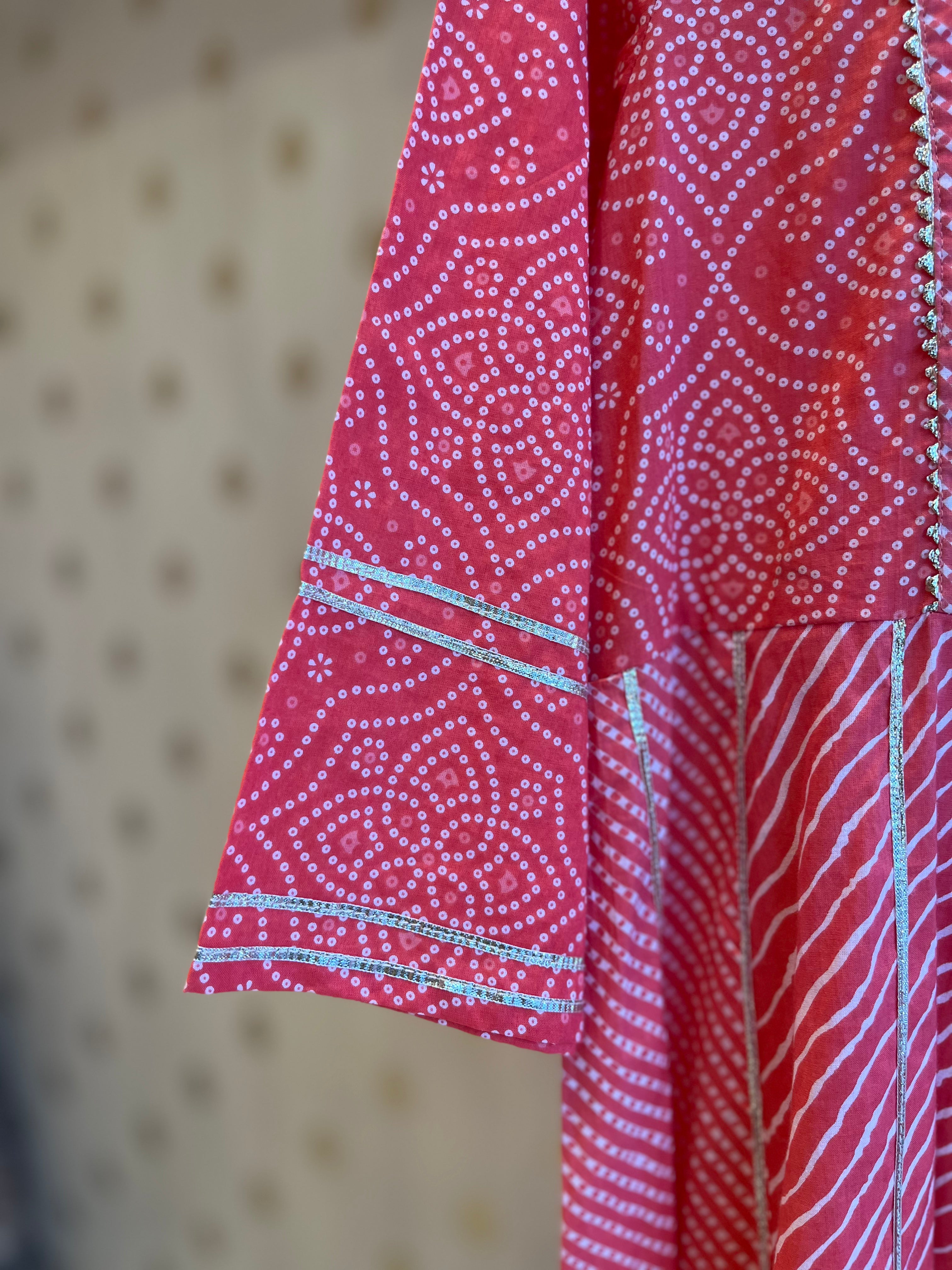 Bandhani Leheriya Kurti