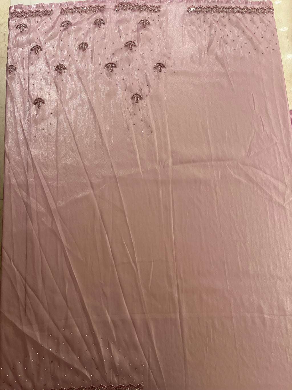 Glossy Pink Evening Saree