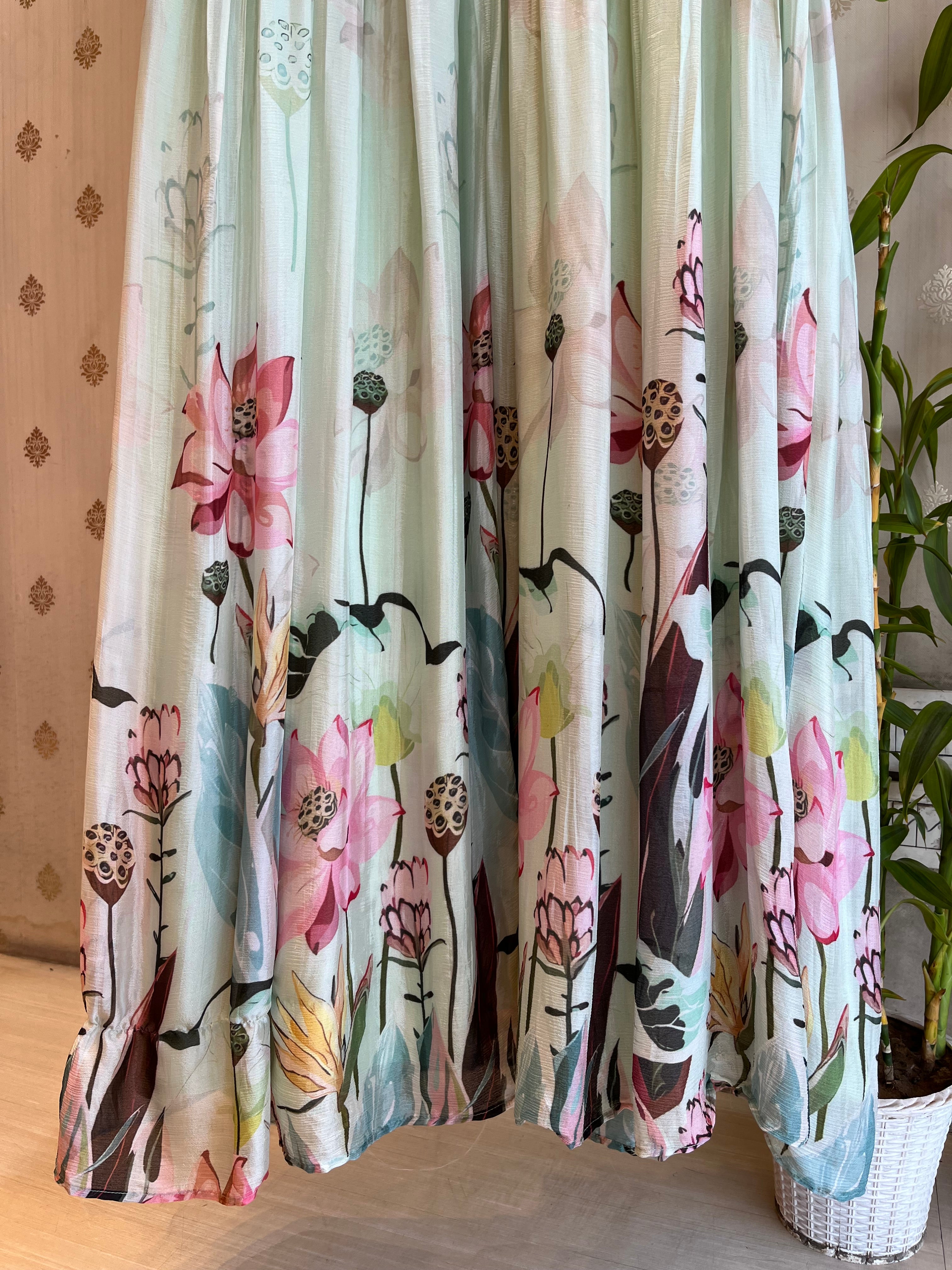 summer garden Indo-Western Set