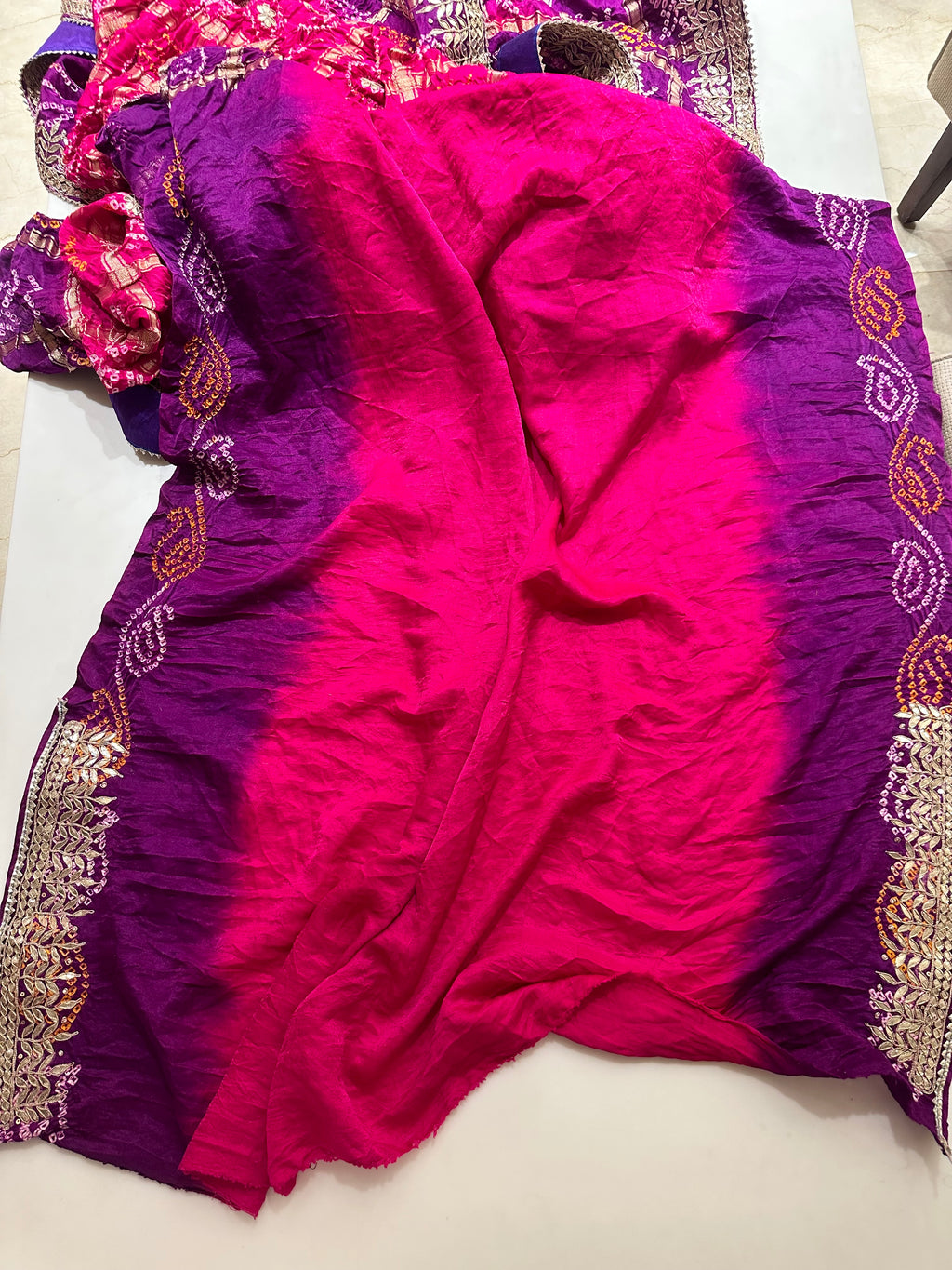 Gajji silk Gharchola saree