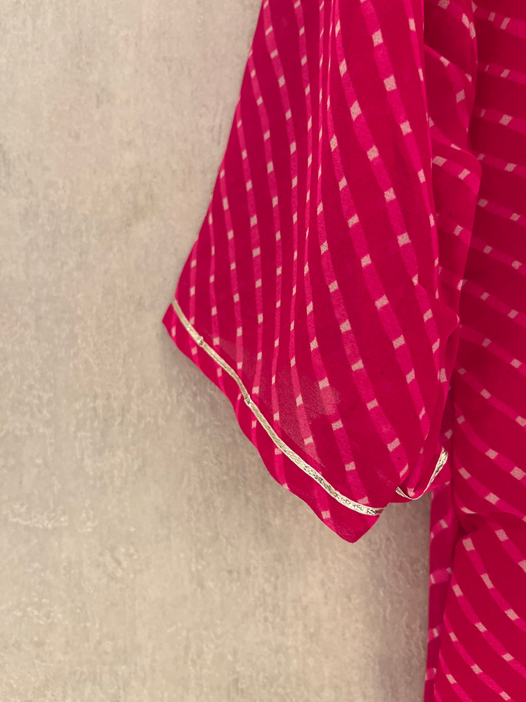 Pink Leheriya Kurti