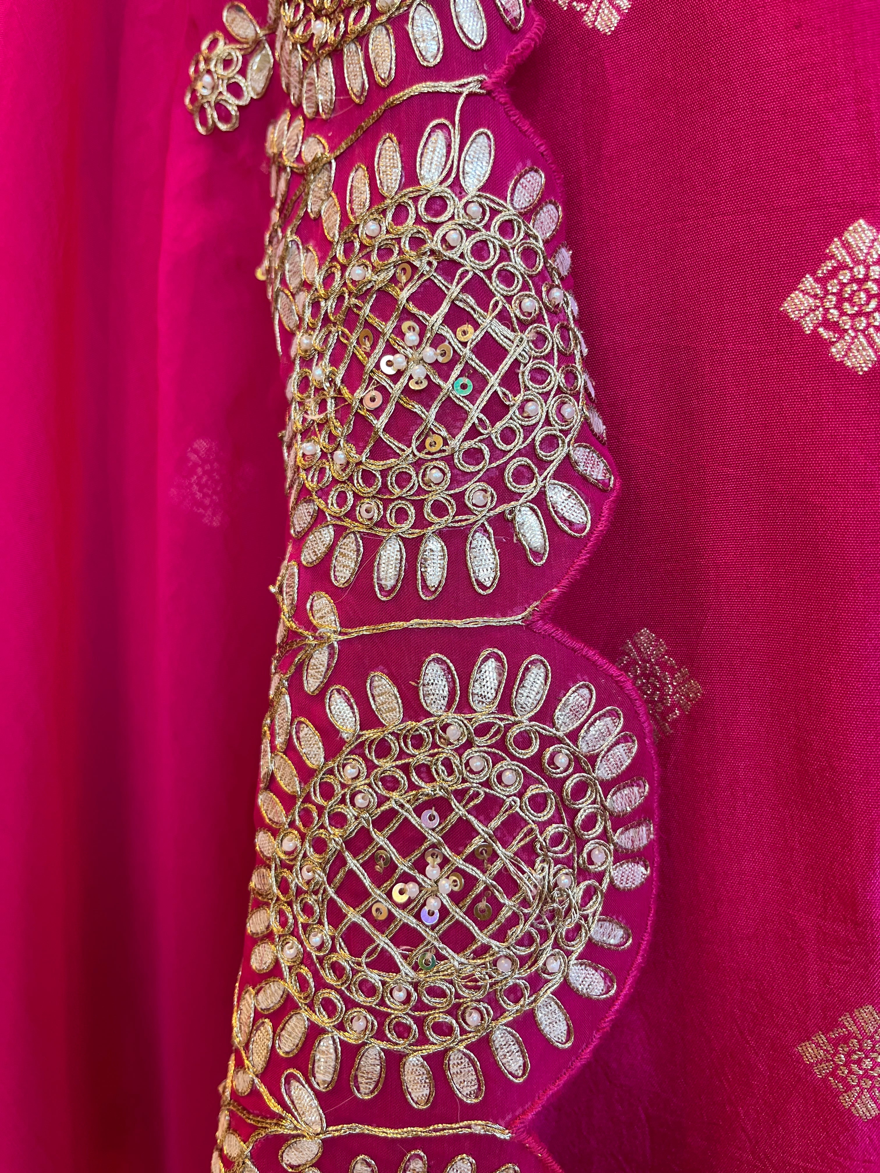Raani Pink Silk Suit