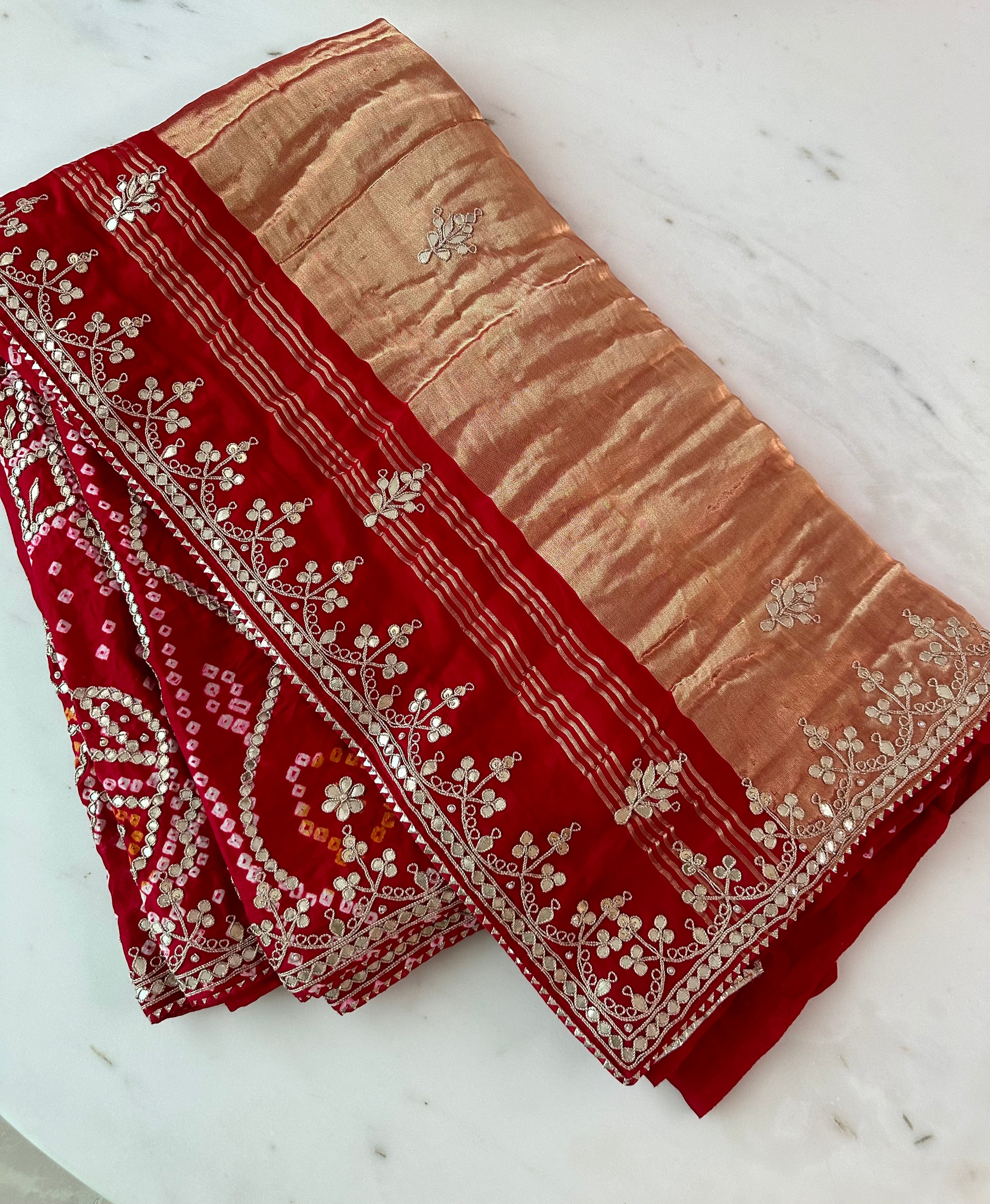 Pure Gajji Silk Saree