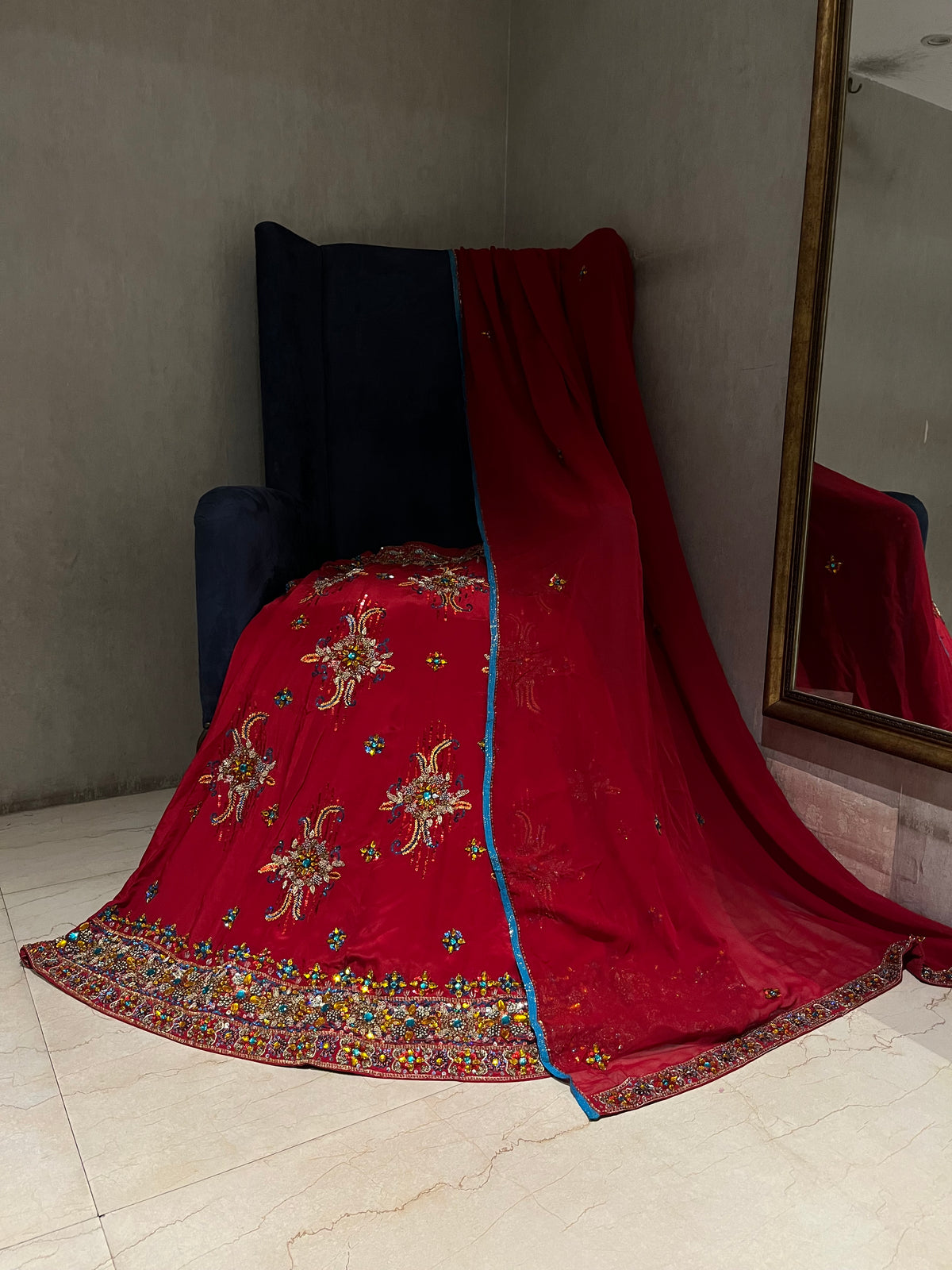 Kundan Bagh Lehenga Set