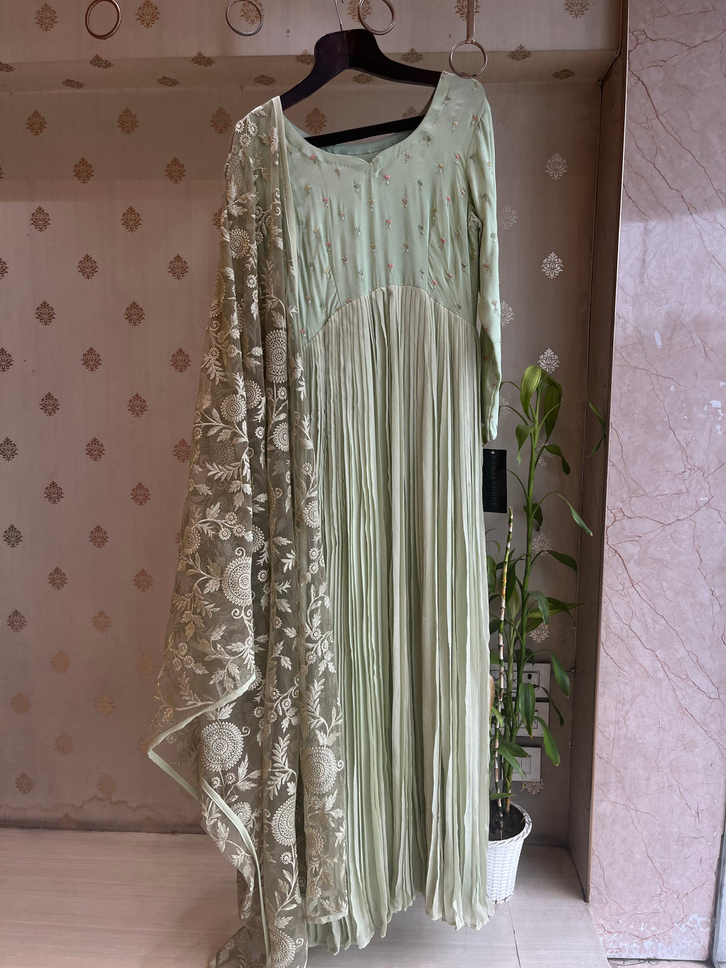 Elaichi Green Anarkali Set