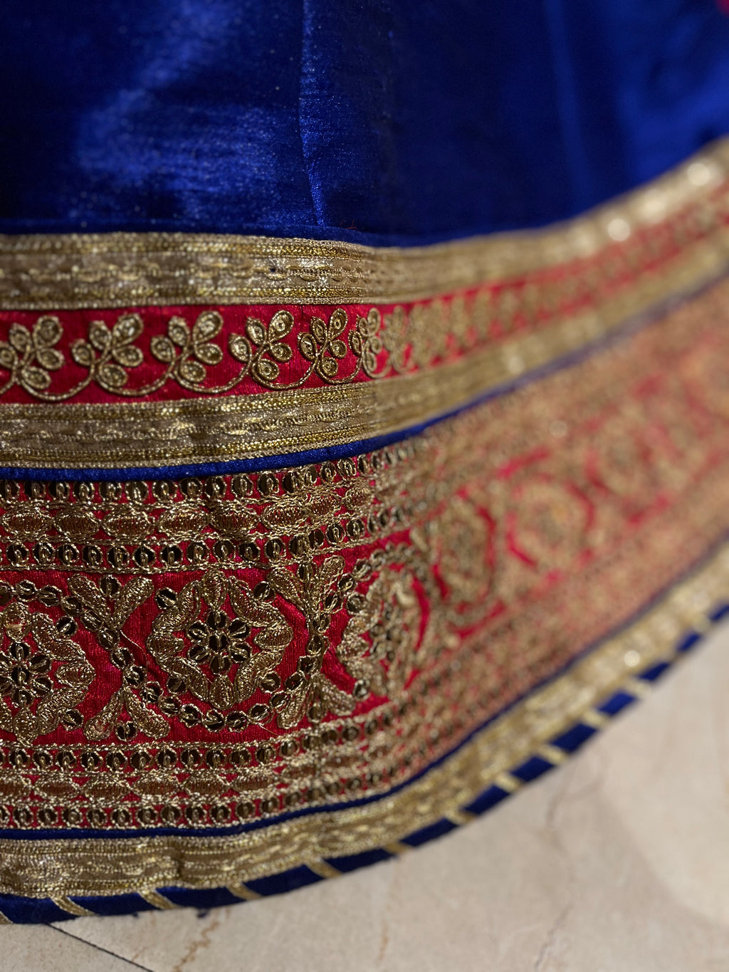 Raw Silk Lehenga Set