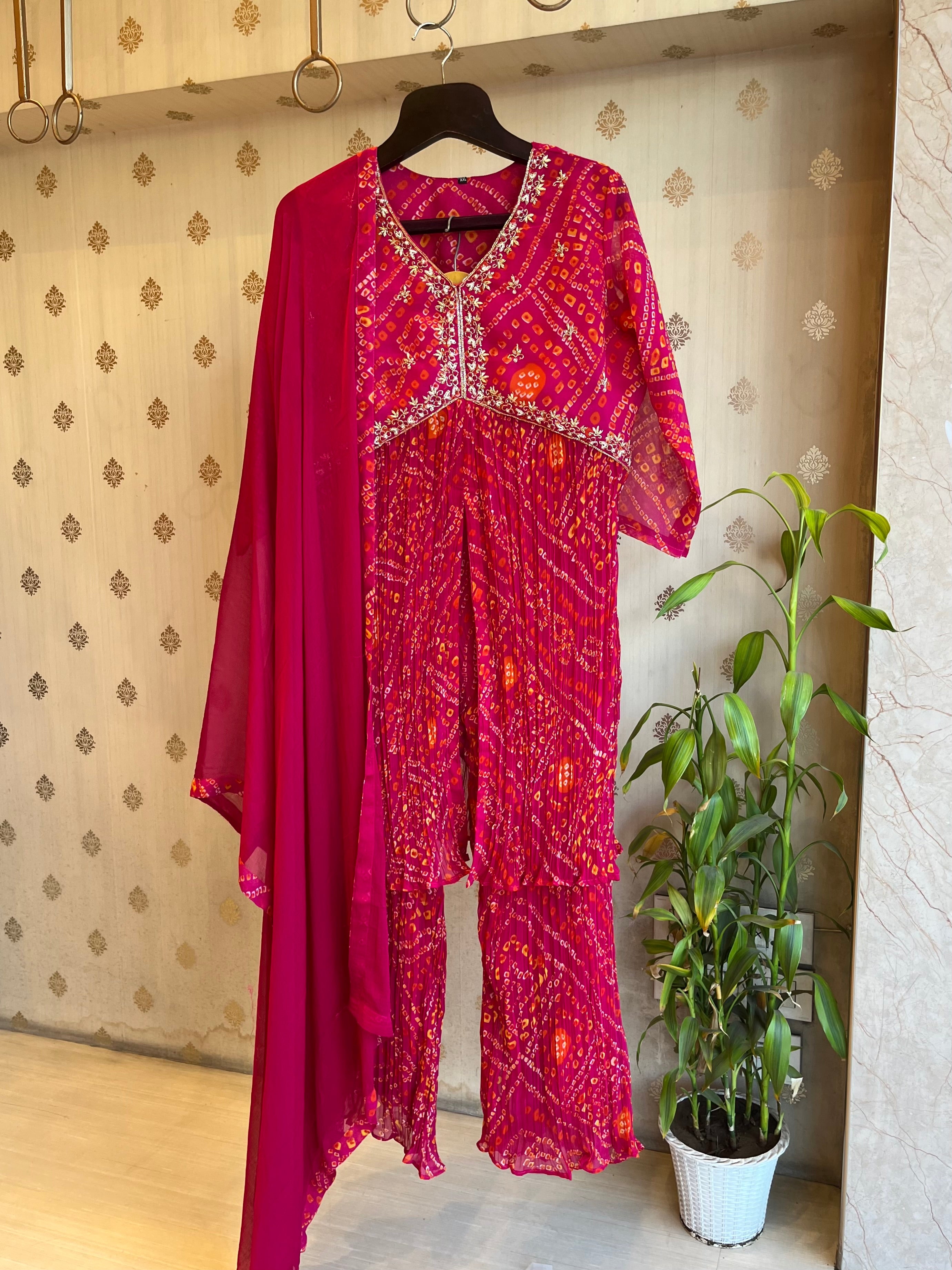 Alia Style Pink Bandej Suit