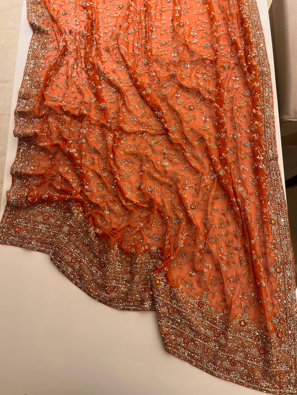 Unstitched Pure Georgette Lehenga