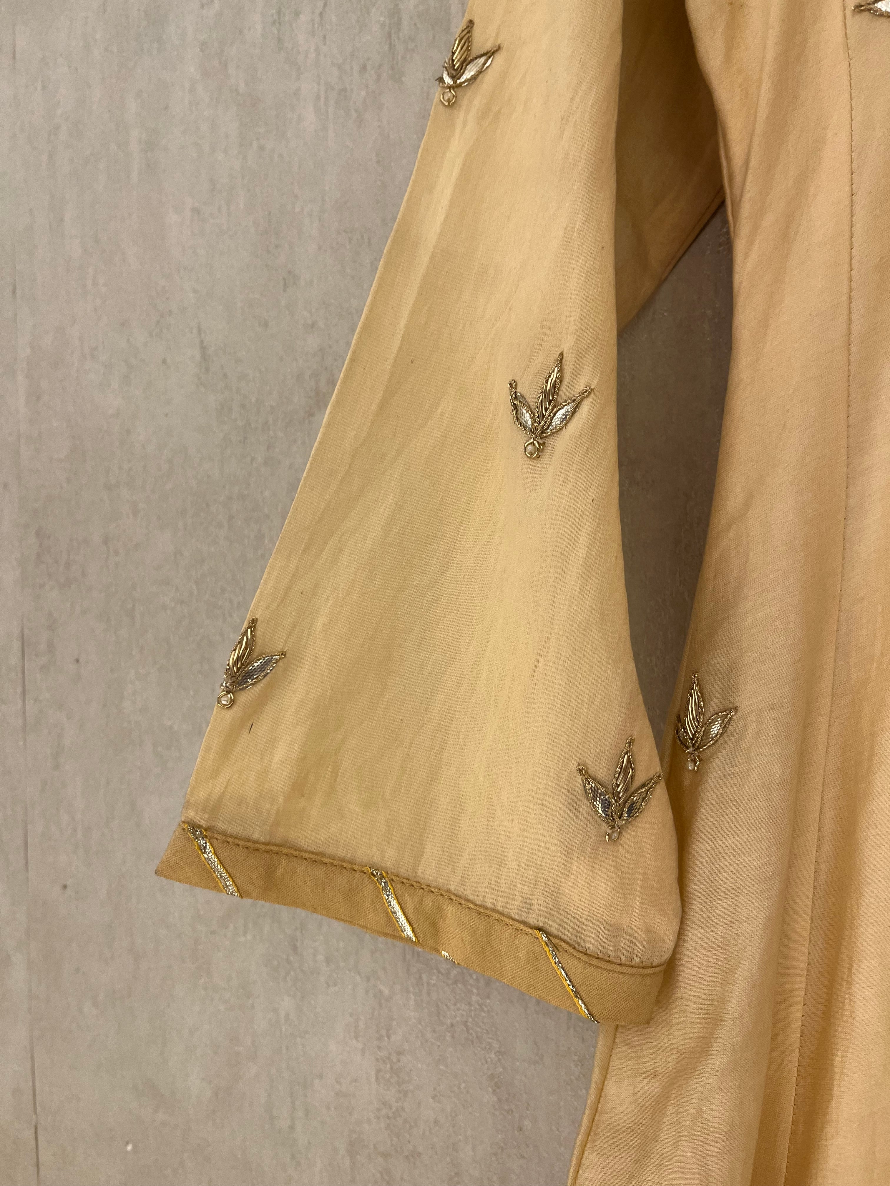 Crème and Brown Ombré Anarkali Suit