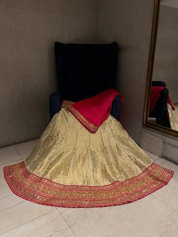 Golden Banarasi Lehenga