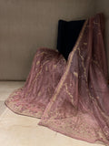 Exclusive zardosi Rusty Pink Lehenga