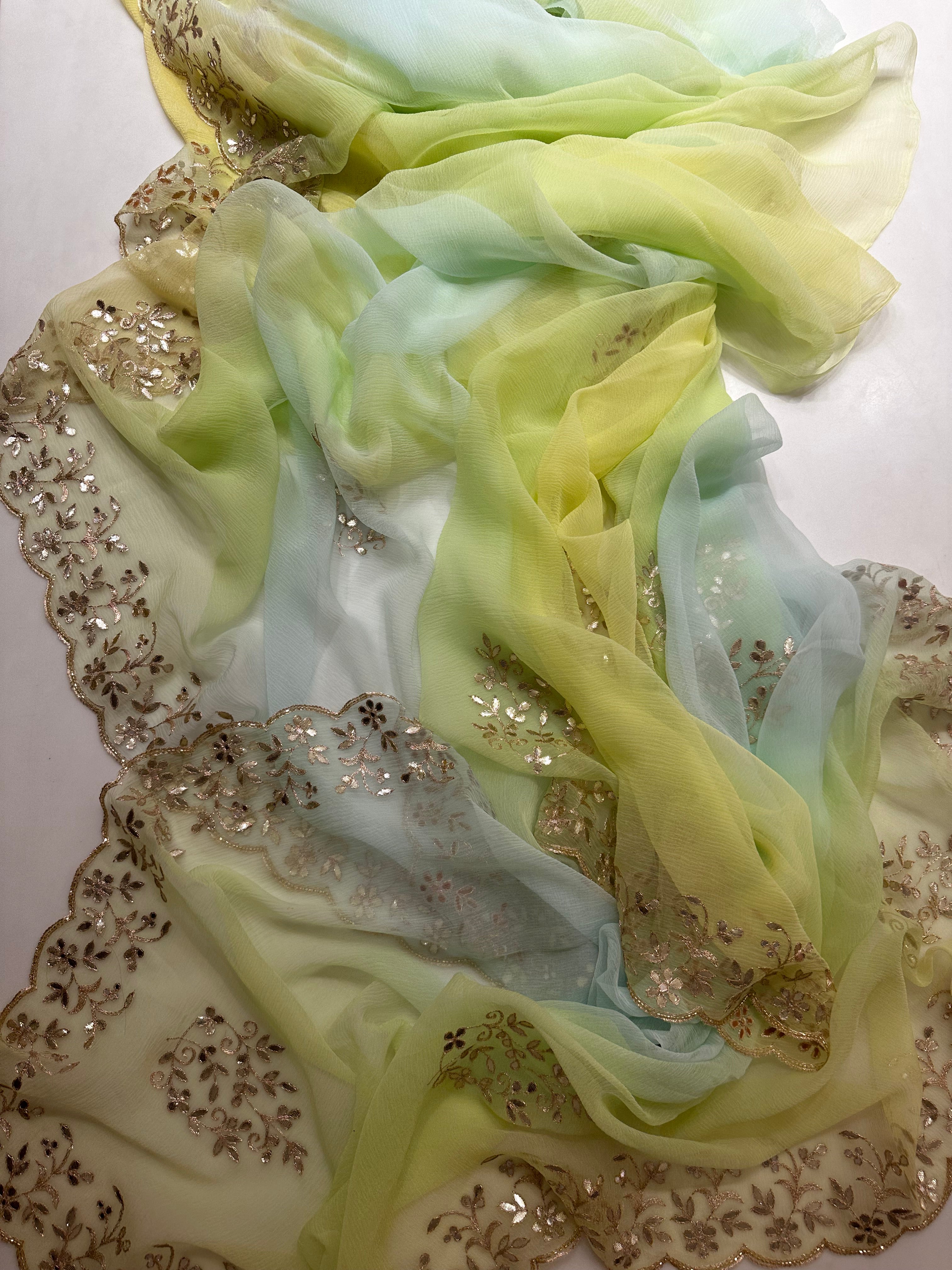 Summery Gotapatti saree