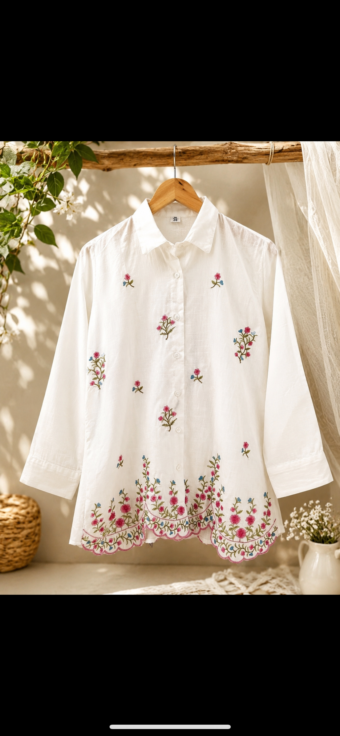 Jaipur Cottons collar printed shirt