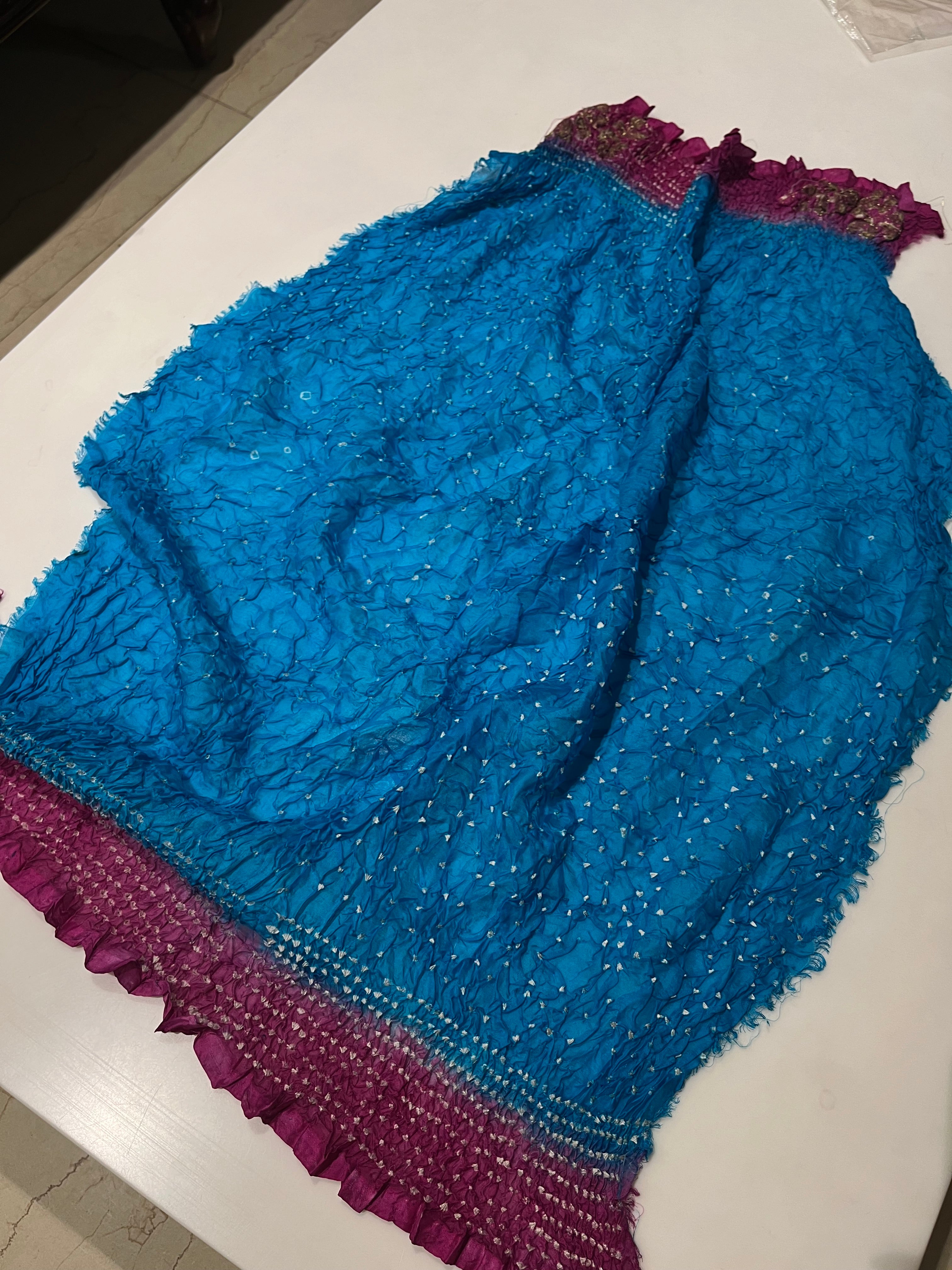 Unstitched Bandej Lehenga Set
