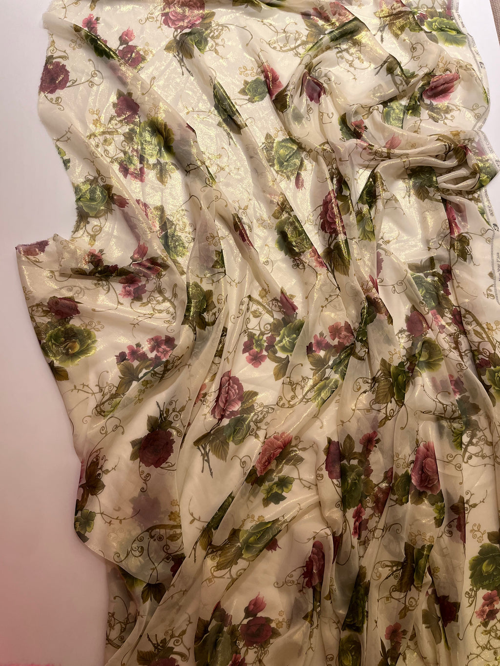 Pure Chiffon Glam Floral saree