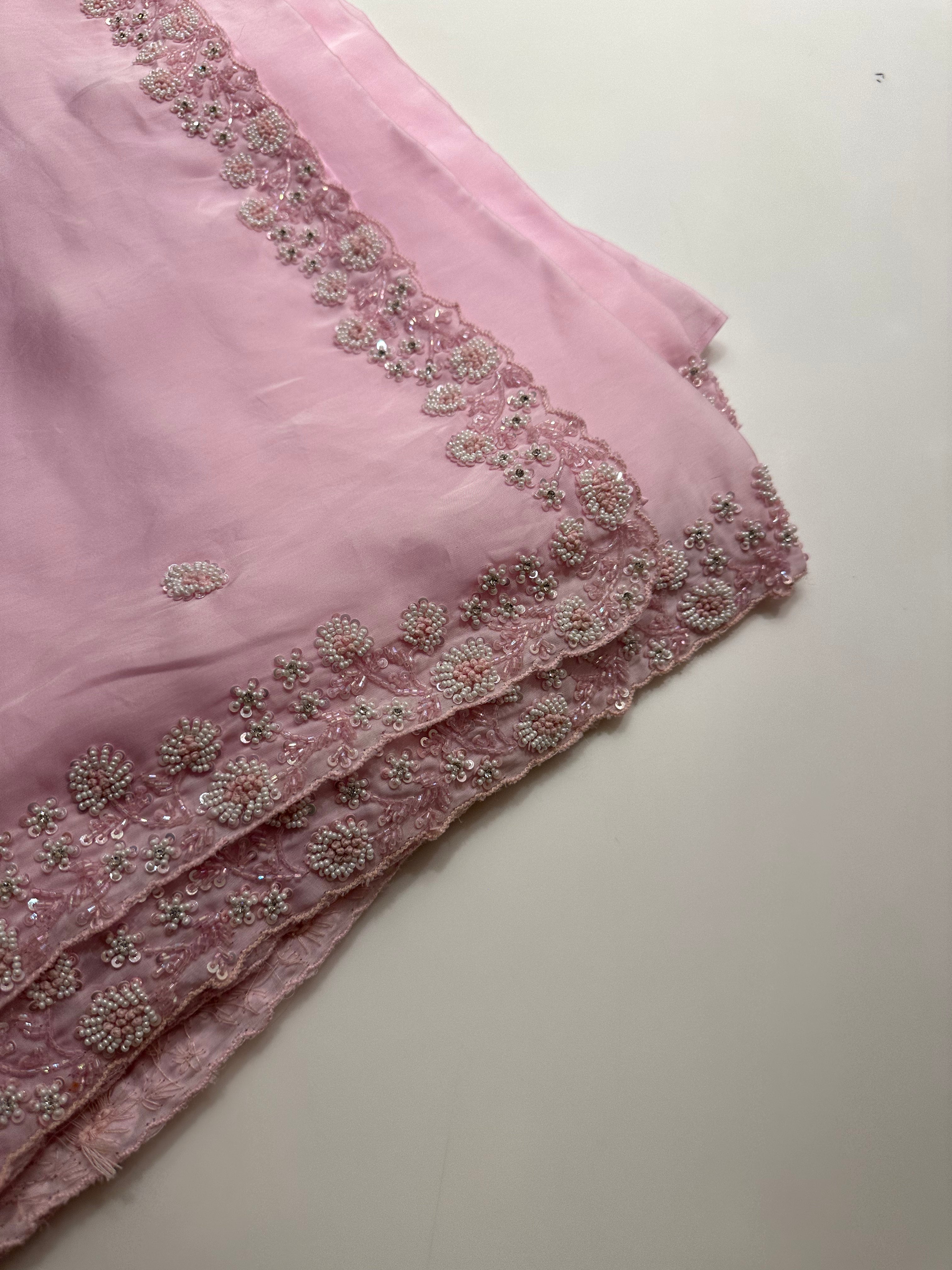 Luxe Satin Organza saree
