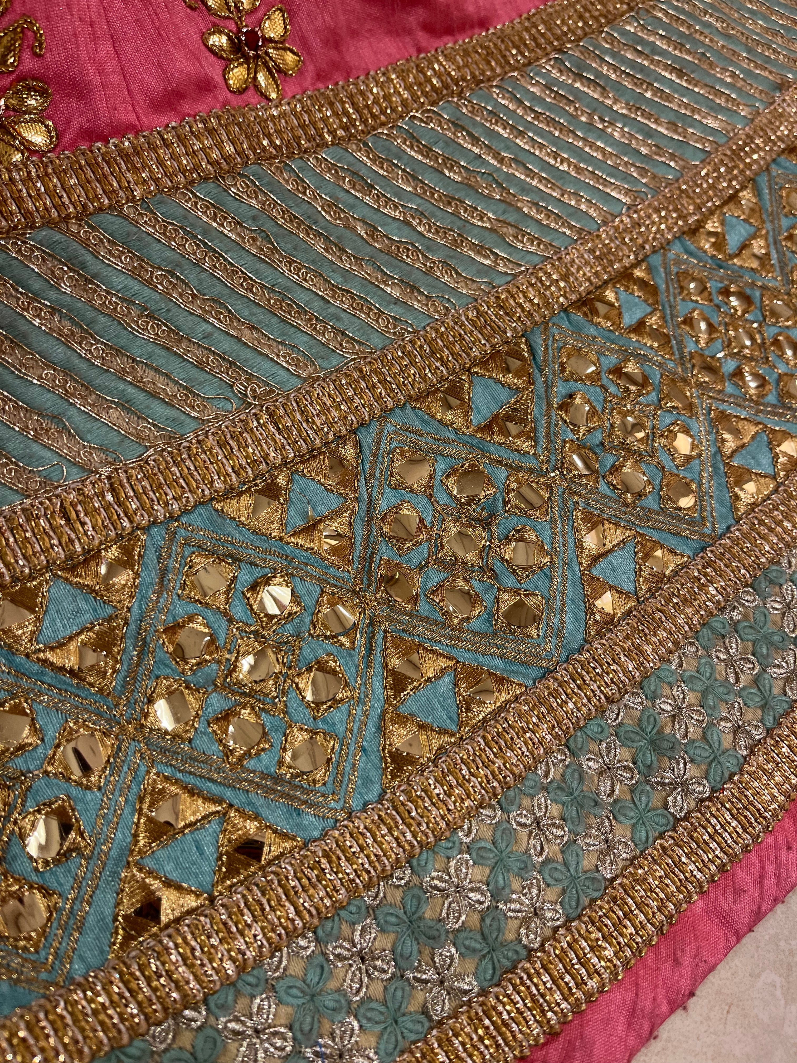 Raw Silk Lehenga Set