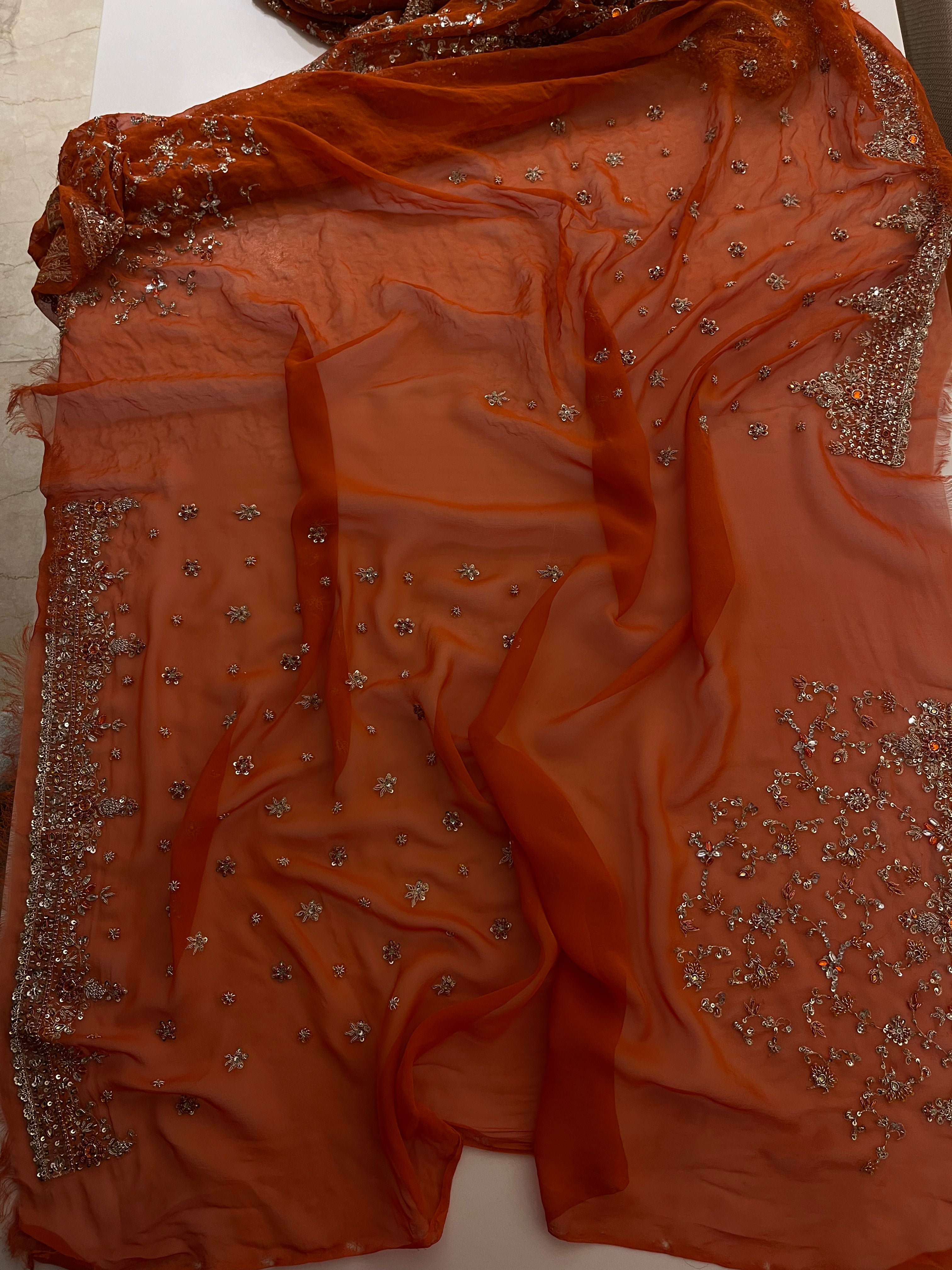 Unstitched Pure Georgette Lehenga