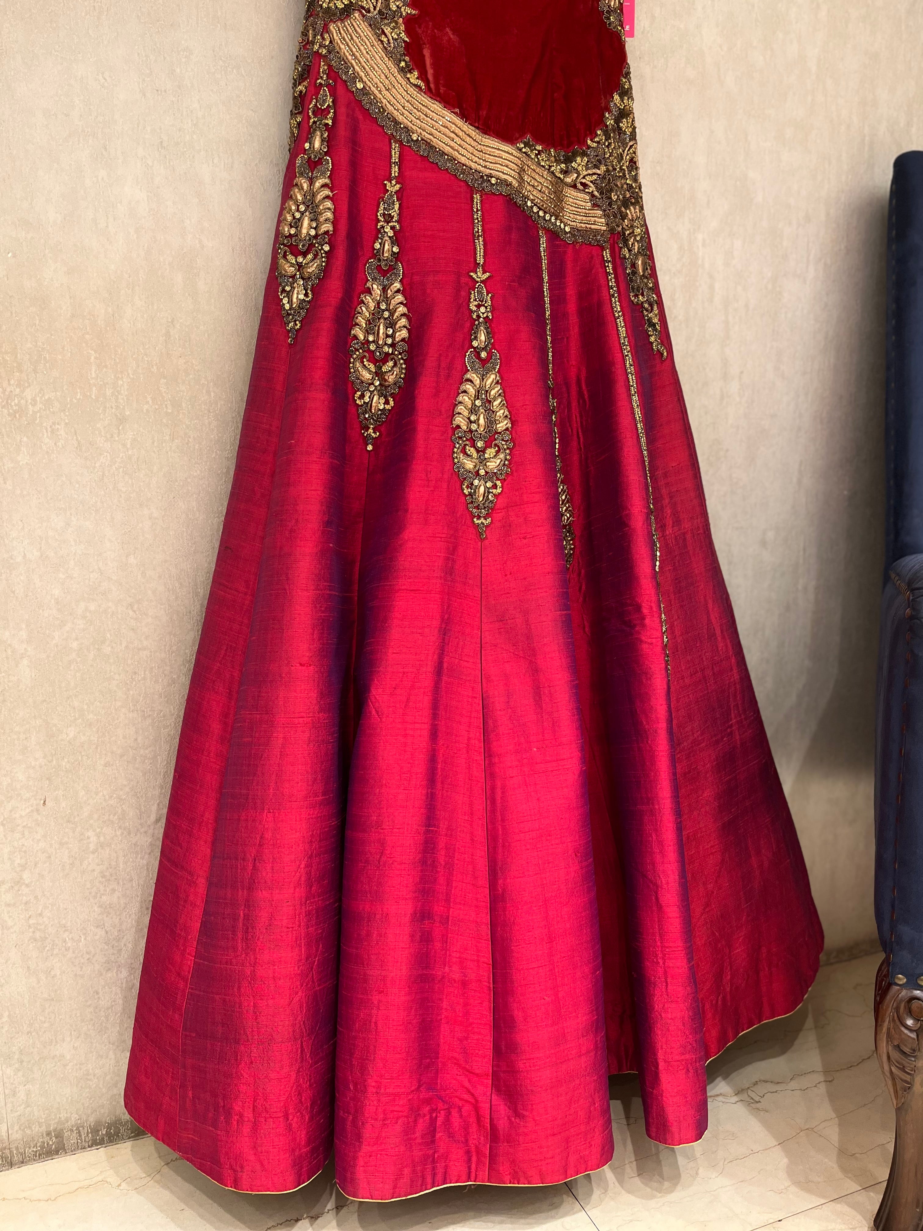Red Silk Gown