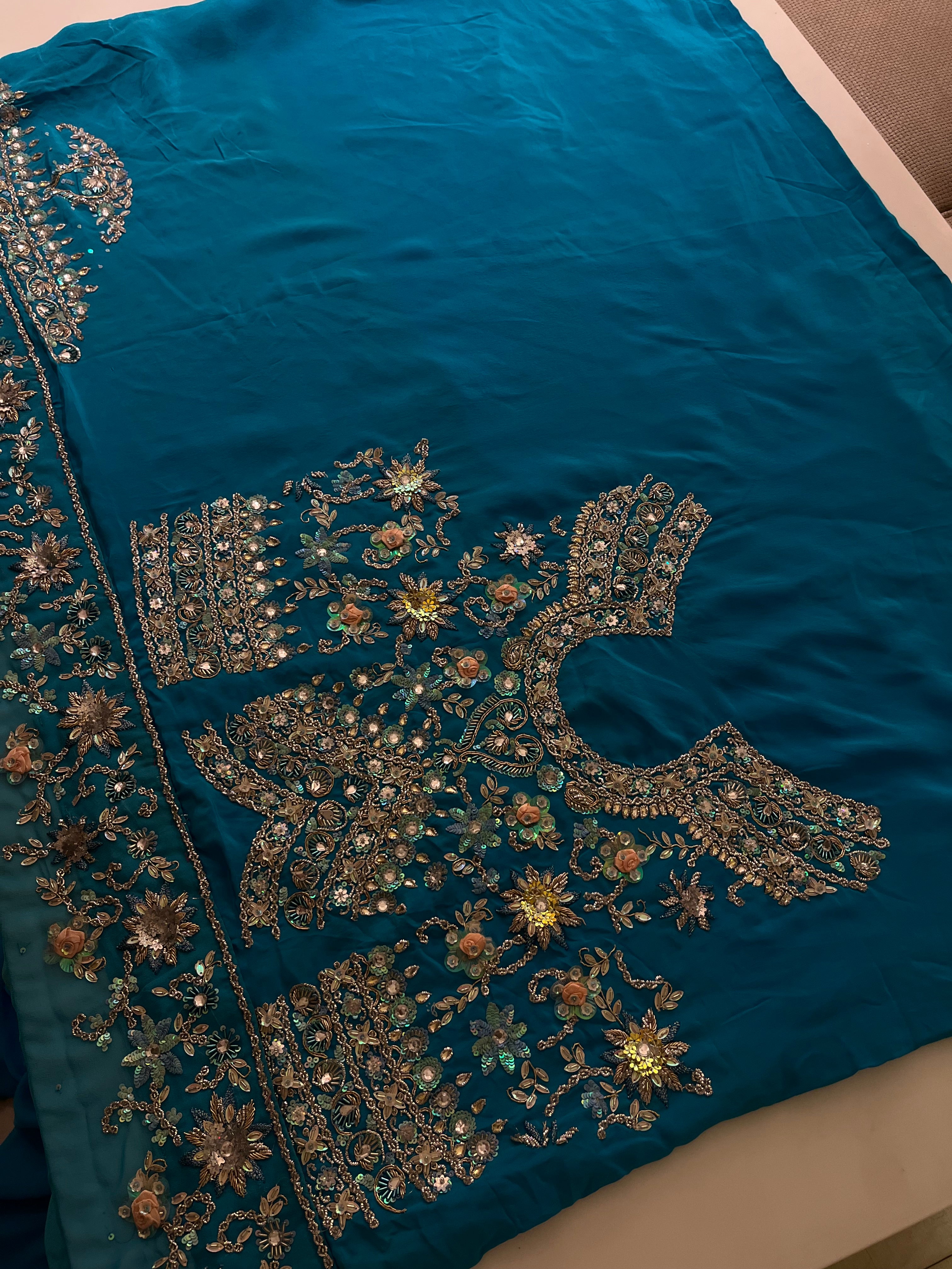 Sky Blue Elegant Lehenga set