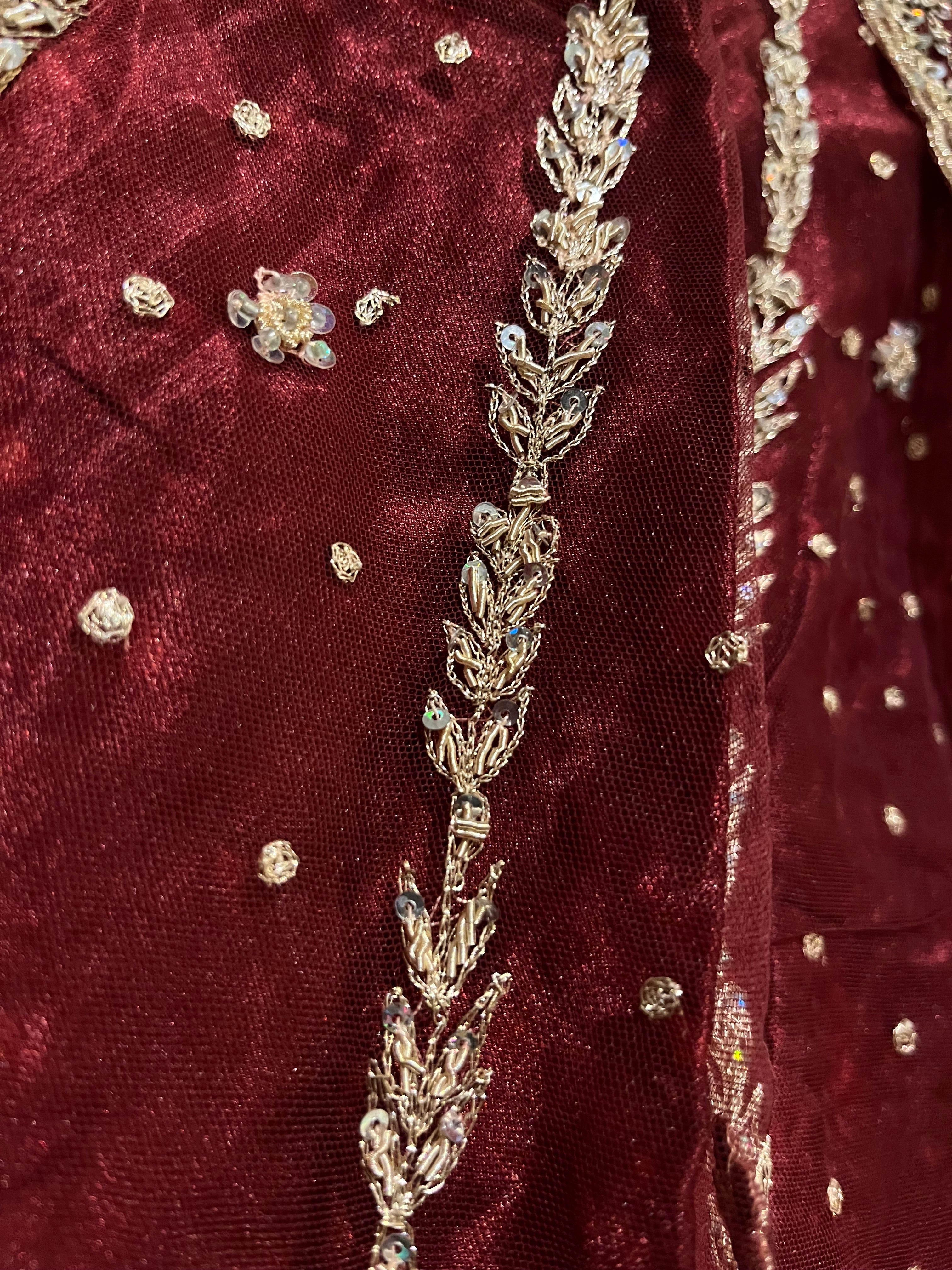 Rajwada style net lehenga set