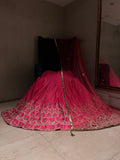 evening pink lehenga set