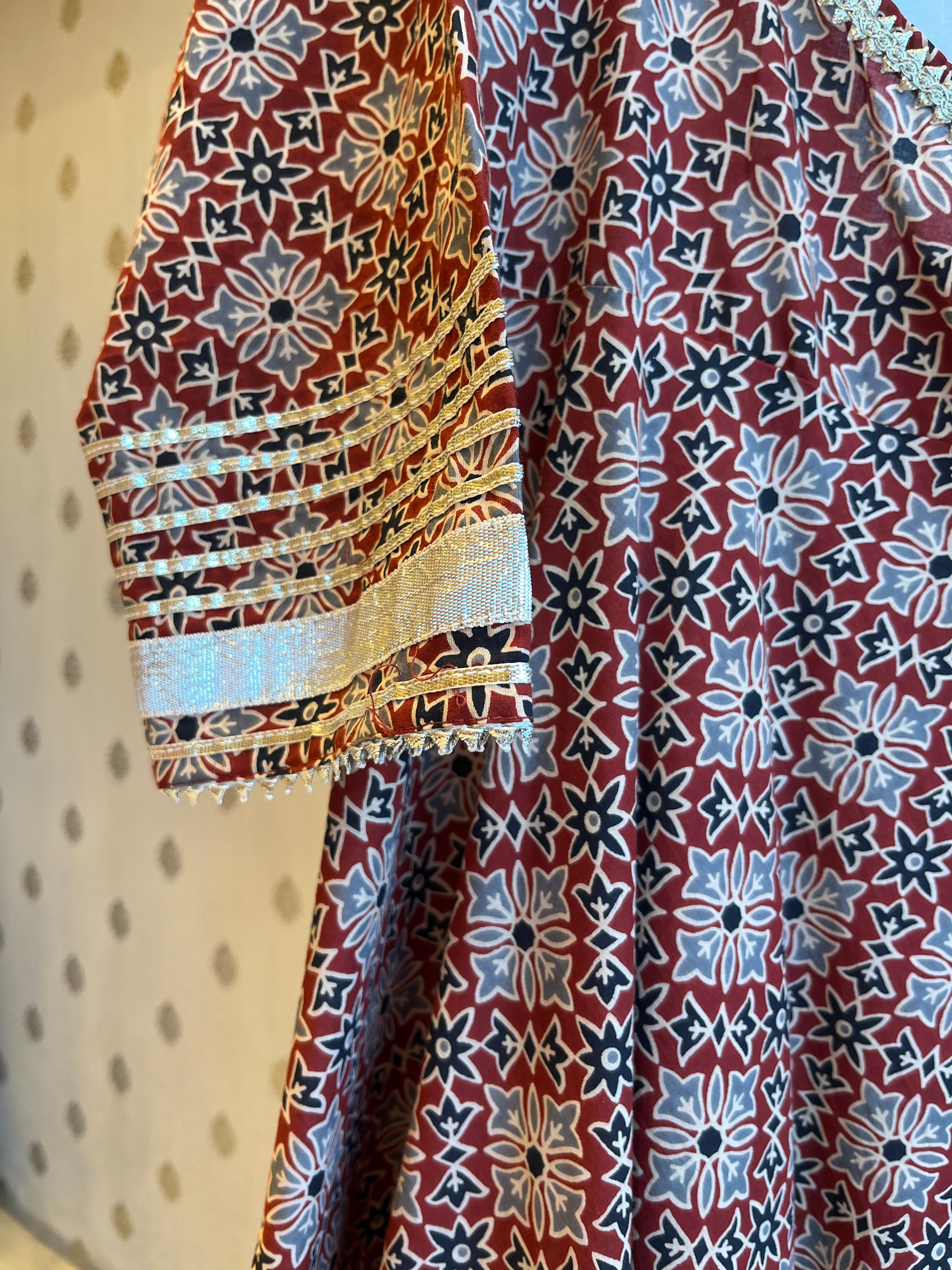 Printed Cotton Angrakha