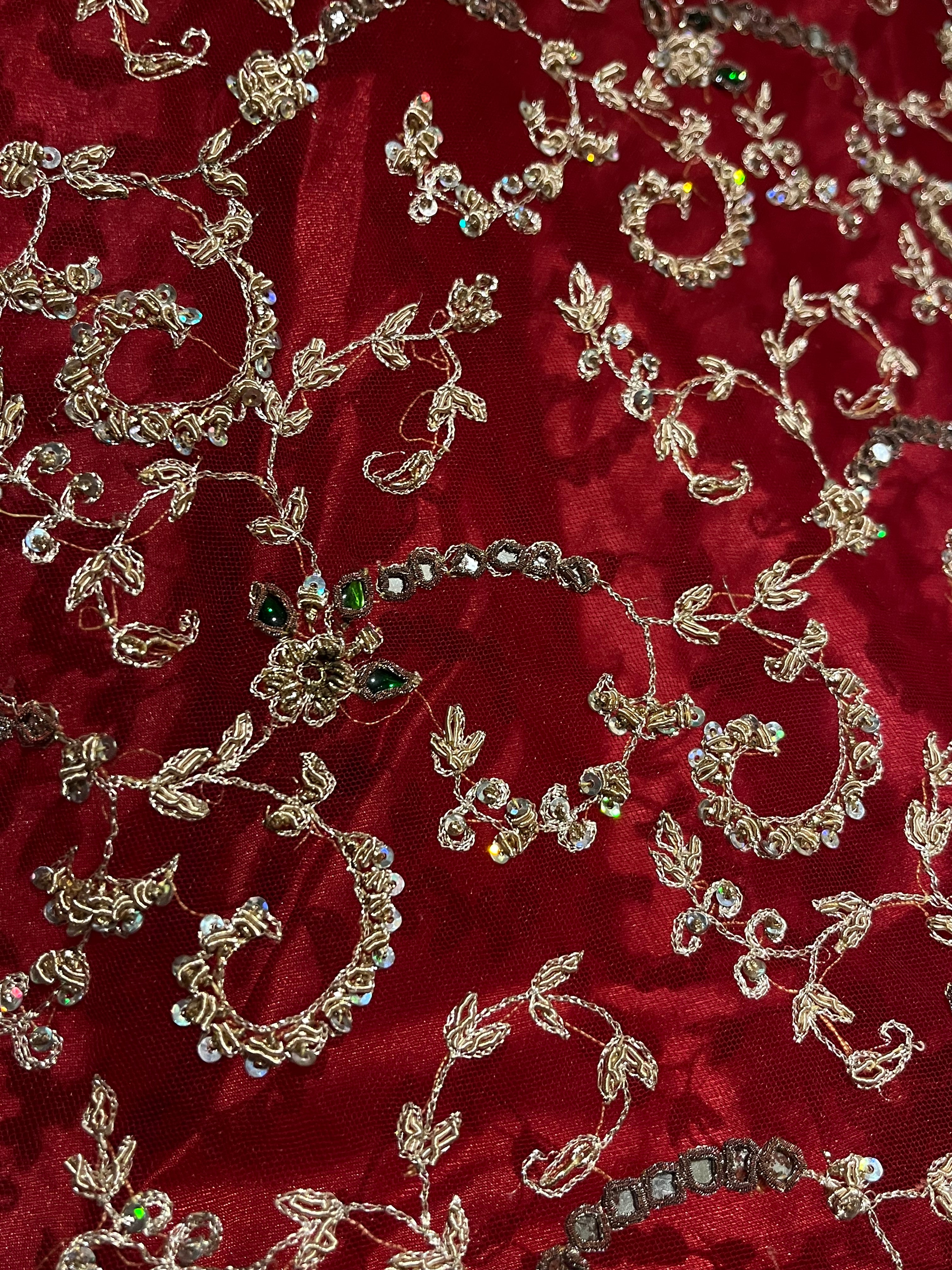 bridal sequins glam lehenga set