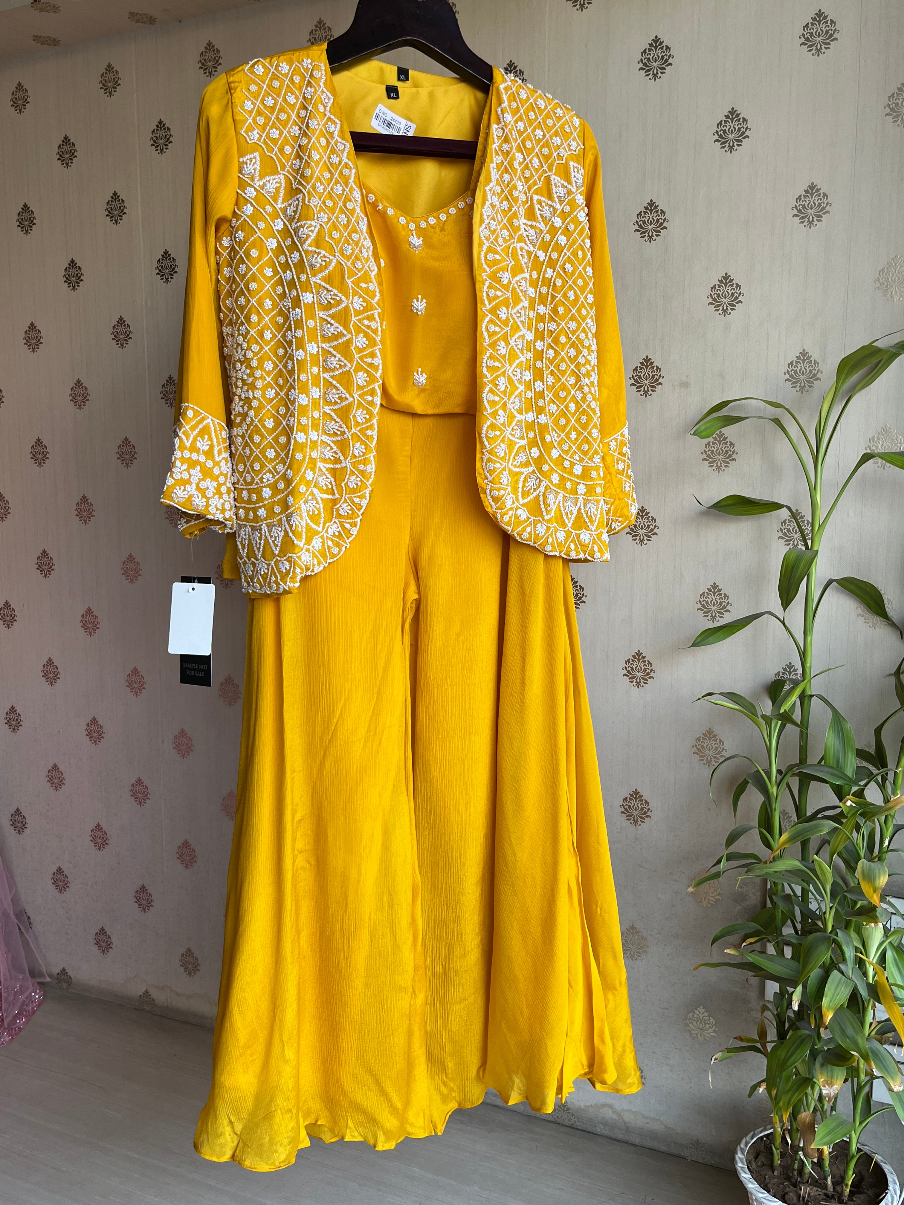 Mustard Indo-Western Set