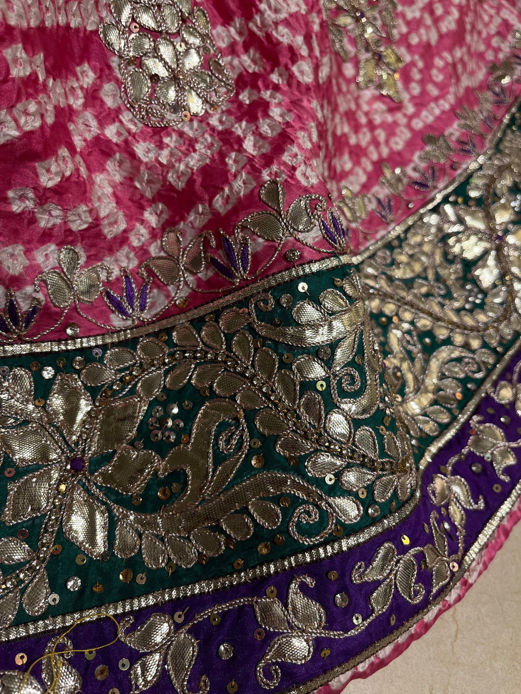 Traditional Bandej Lehenga Set