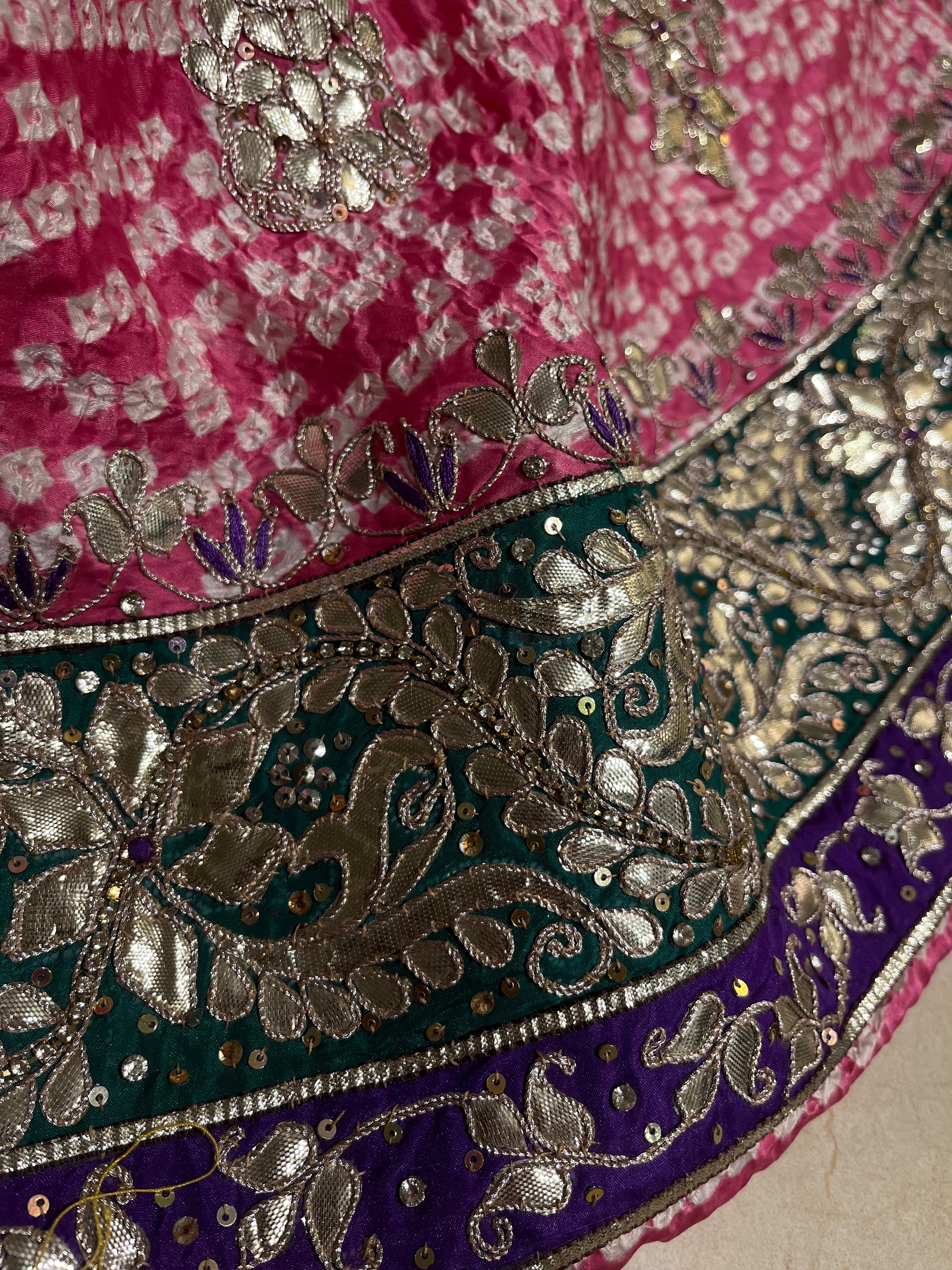 Traditional Bandej Lehenga Set